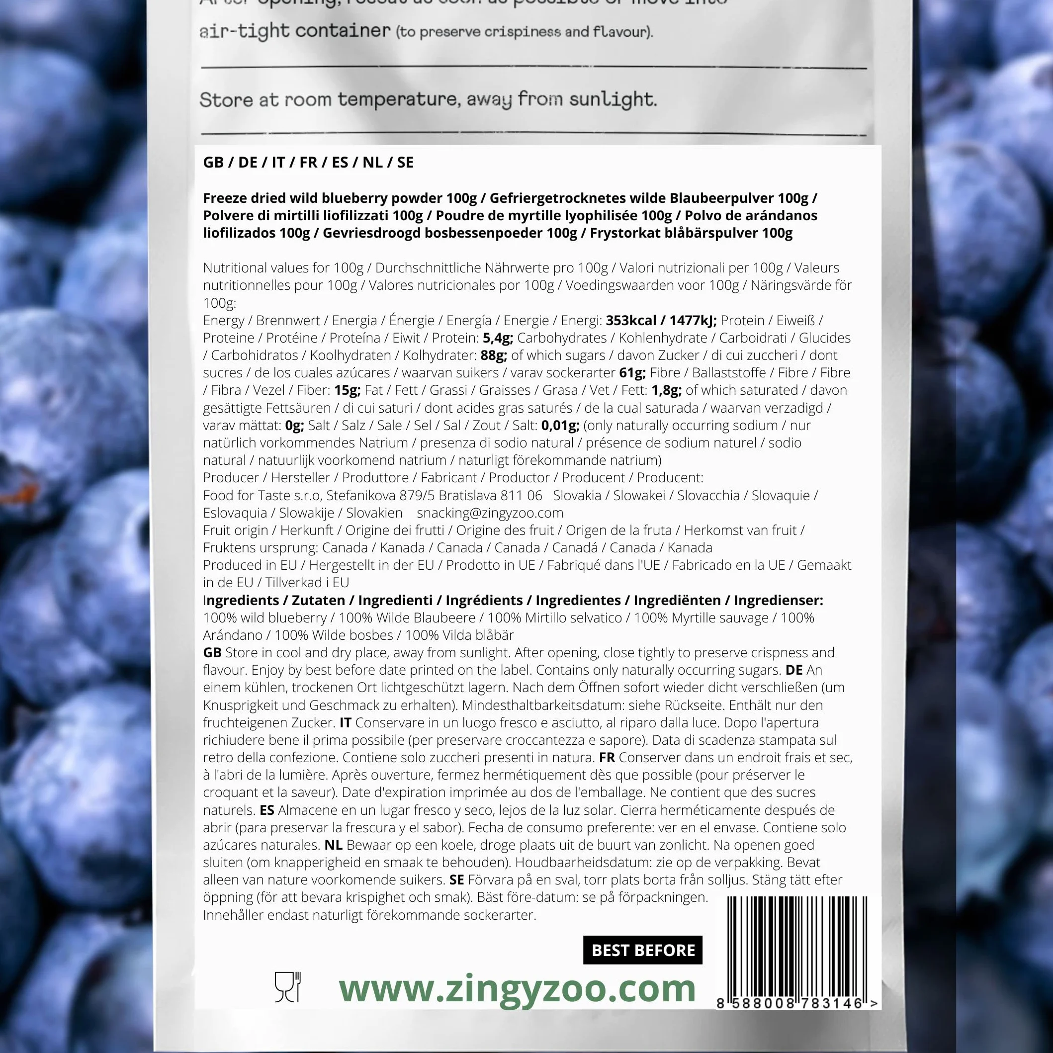 Myrtilles Séchées | Wild Blueberry Powder | Bleuet Sauvage | Myrtilles Poudre Pur et Naturel Blue Berry | Lyophilisée Myrtilles Sechees Freeze Dried Fruit | Purs Vegano Poudre de FruitsSéchées