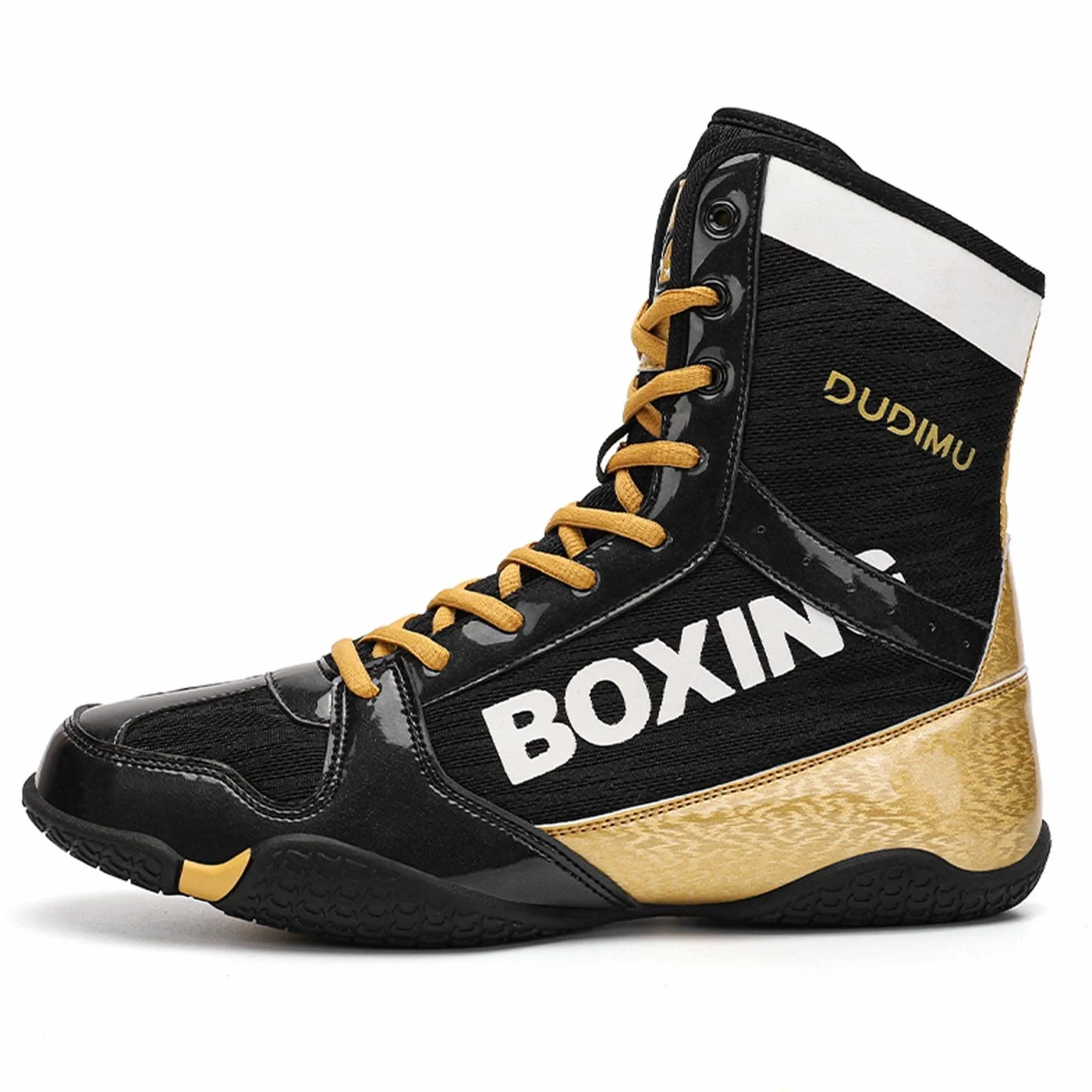 Chaussures de boxe homme adolescent muay-thaï kickboxing arts martiaux respirantes pointure 36-46