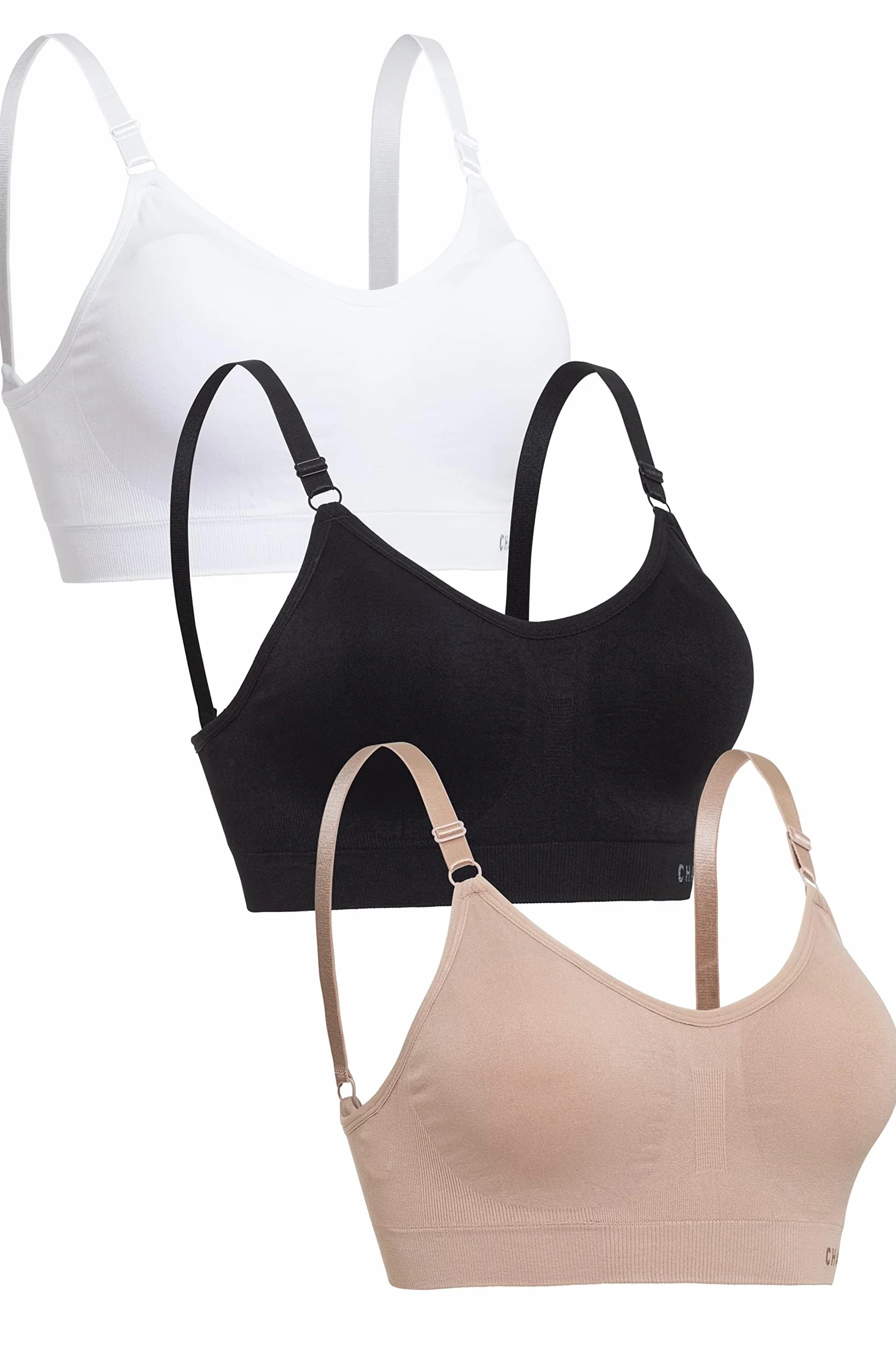 Soutien-Gorge de Sport sans Armatures sans Couture Rembourrage Amovible Confortable