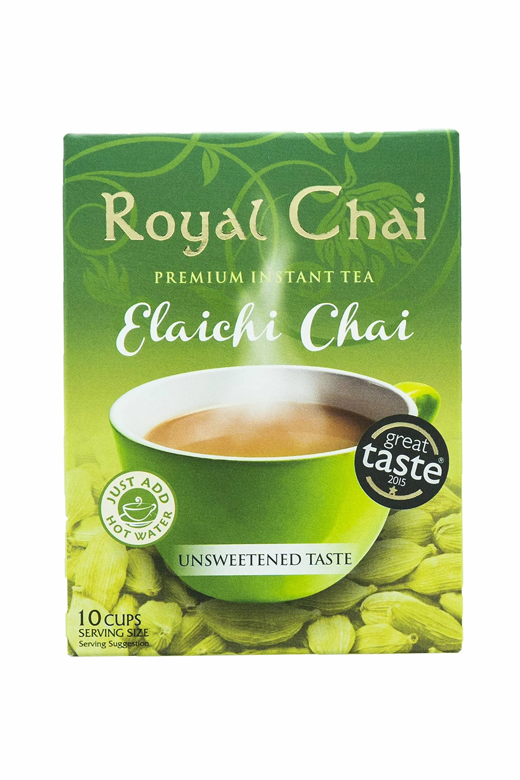 Royal Chai - Thé chai à la cardamome - non sucré - lot de 2 boîtes de 180 g