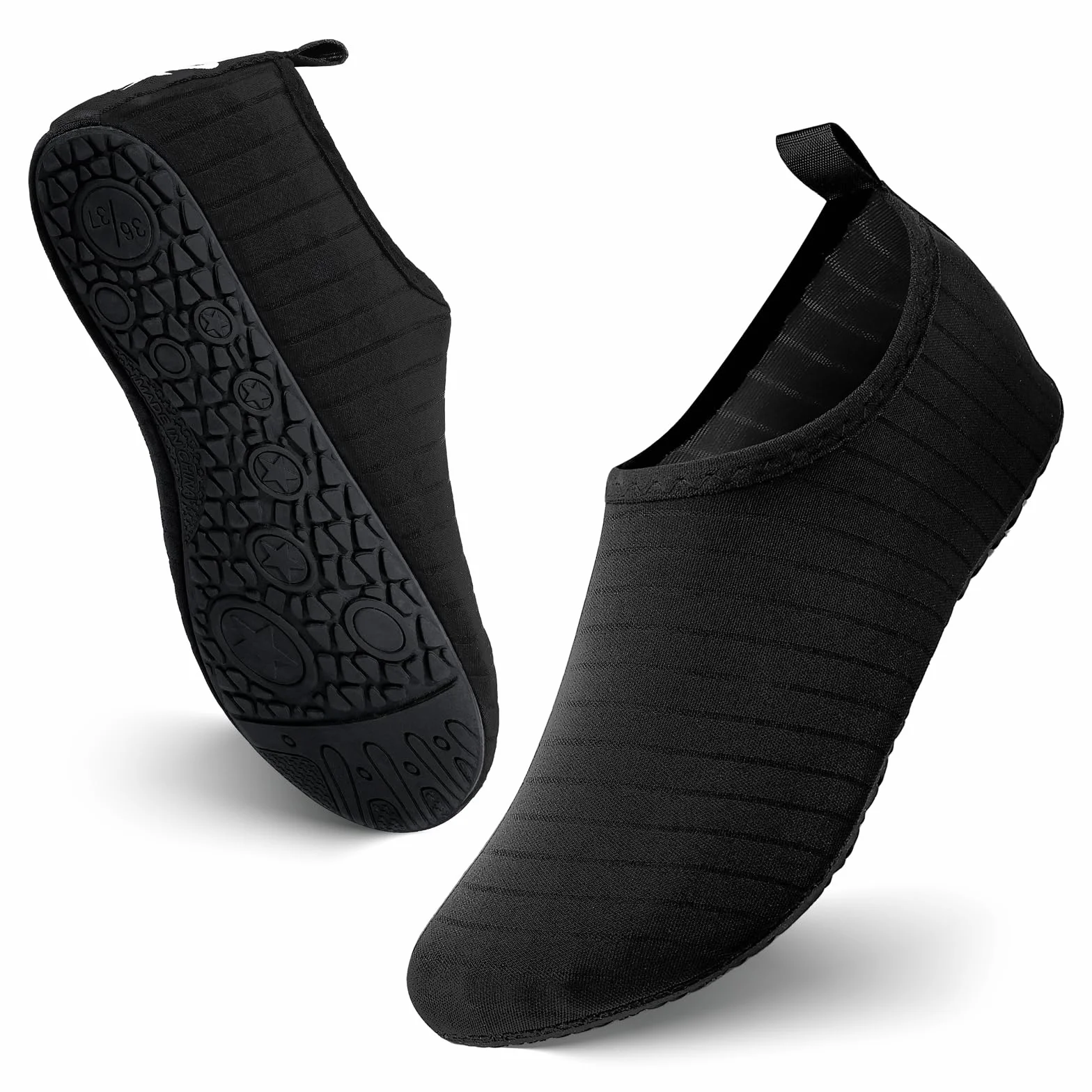 JOTO Chaussures d'Eau Aquatiques Homme Femme Plage Mer Piscine Sandales Plastiques Antidérapant Sèche Vite