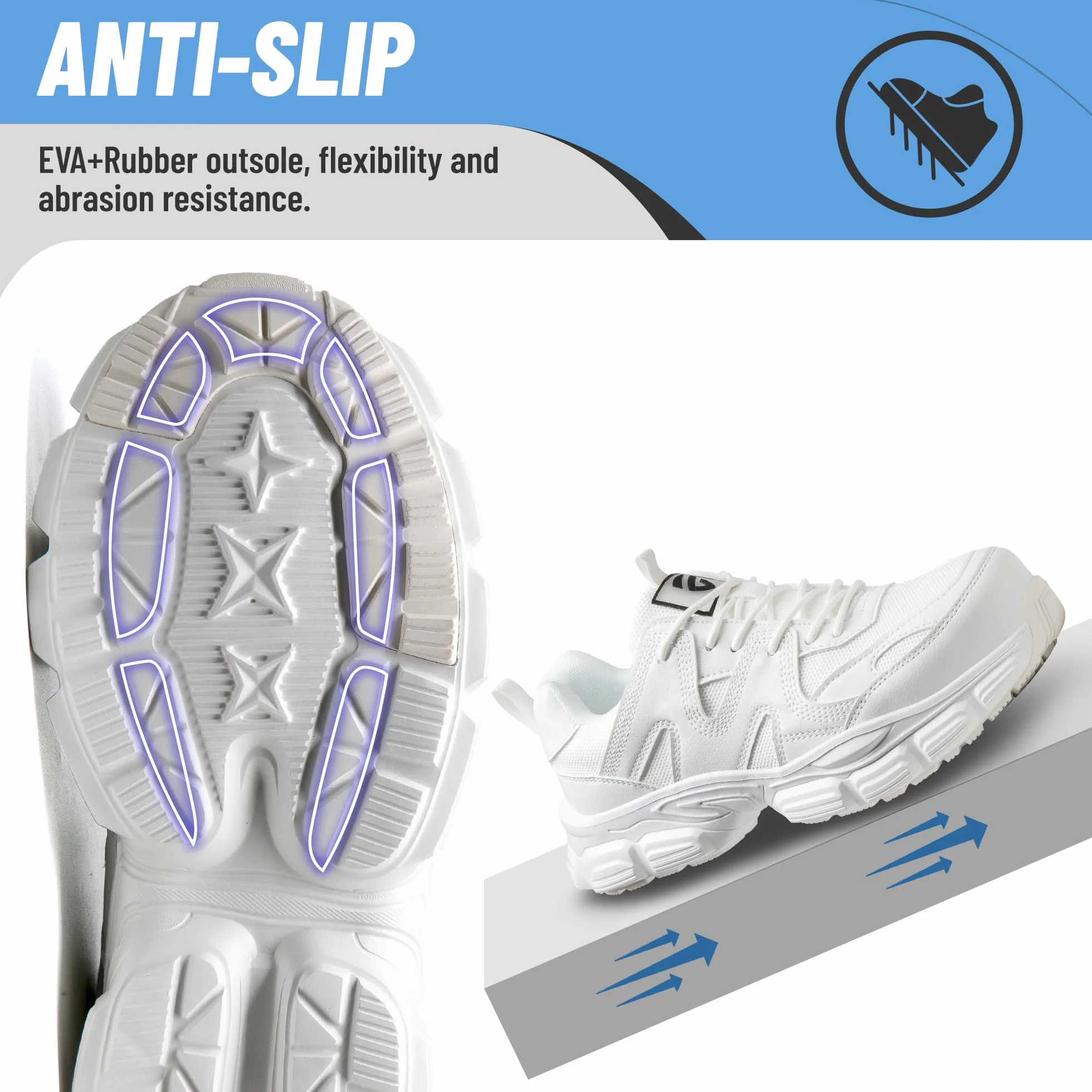 KOIFISH Chaussures de Sécurité Femme Antidérapante Embout Acier Respirante