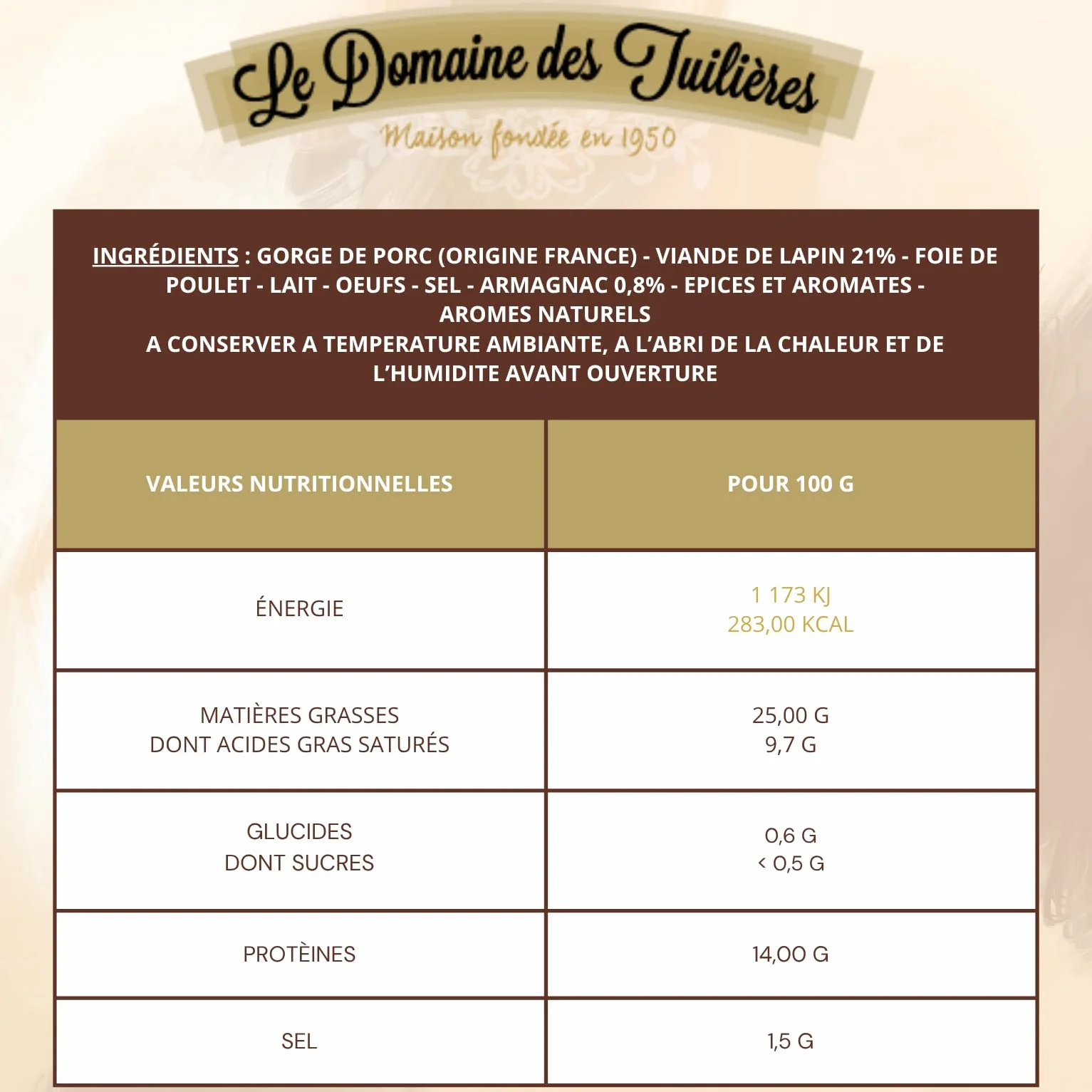 Trio de Terrines - Chevreuil/Canard/Lapin sans conservateurs artificiels | 3 bocaux de 180g pour un apéritif ou une entrée réussis
