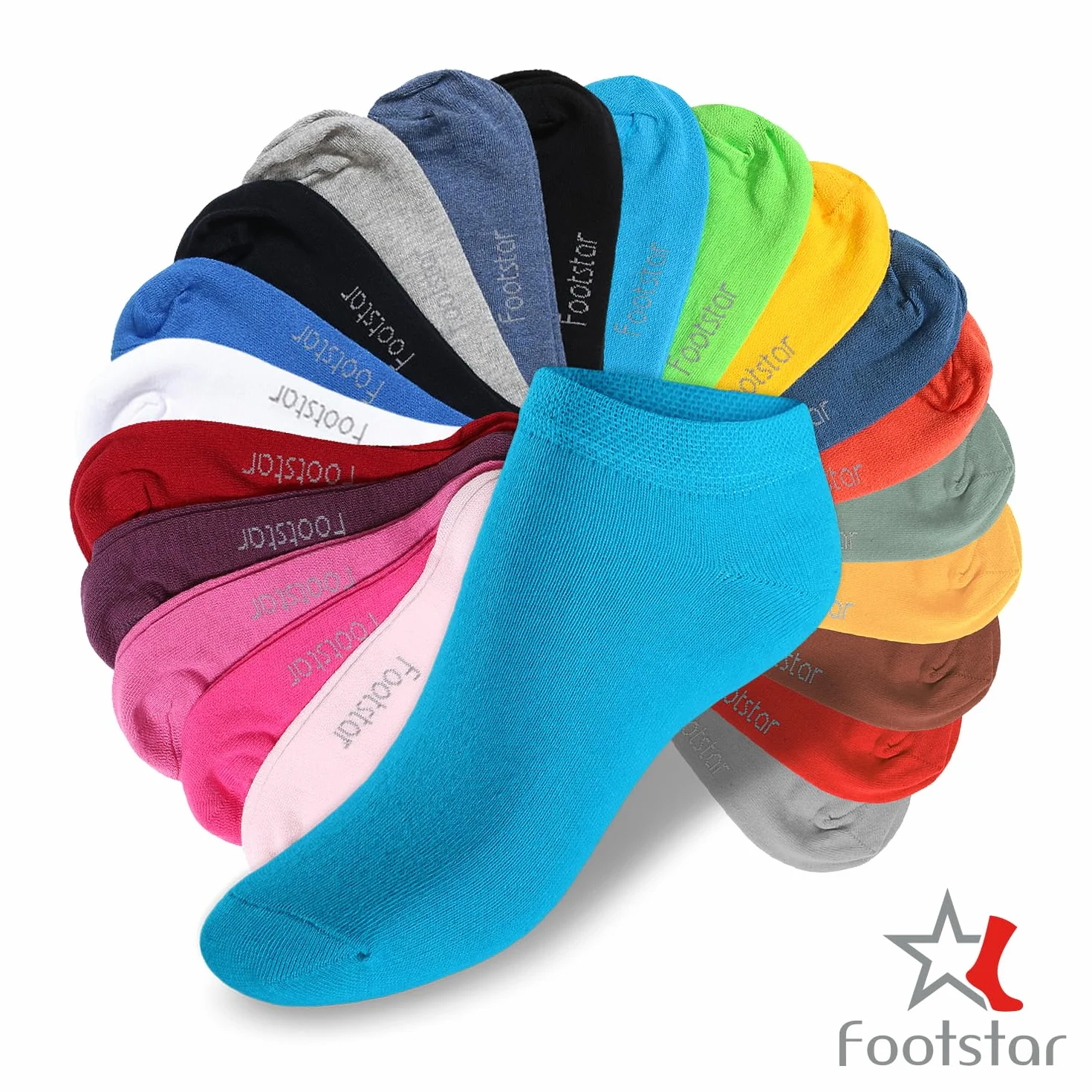 Footstar SNEAK-IT 10 Paires Chaussettes Courtes Enfants Socquettes