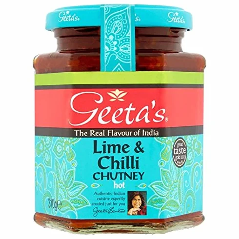 Geeta's Lime & Chilli Chutney 310g