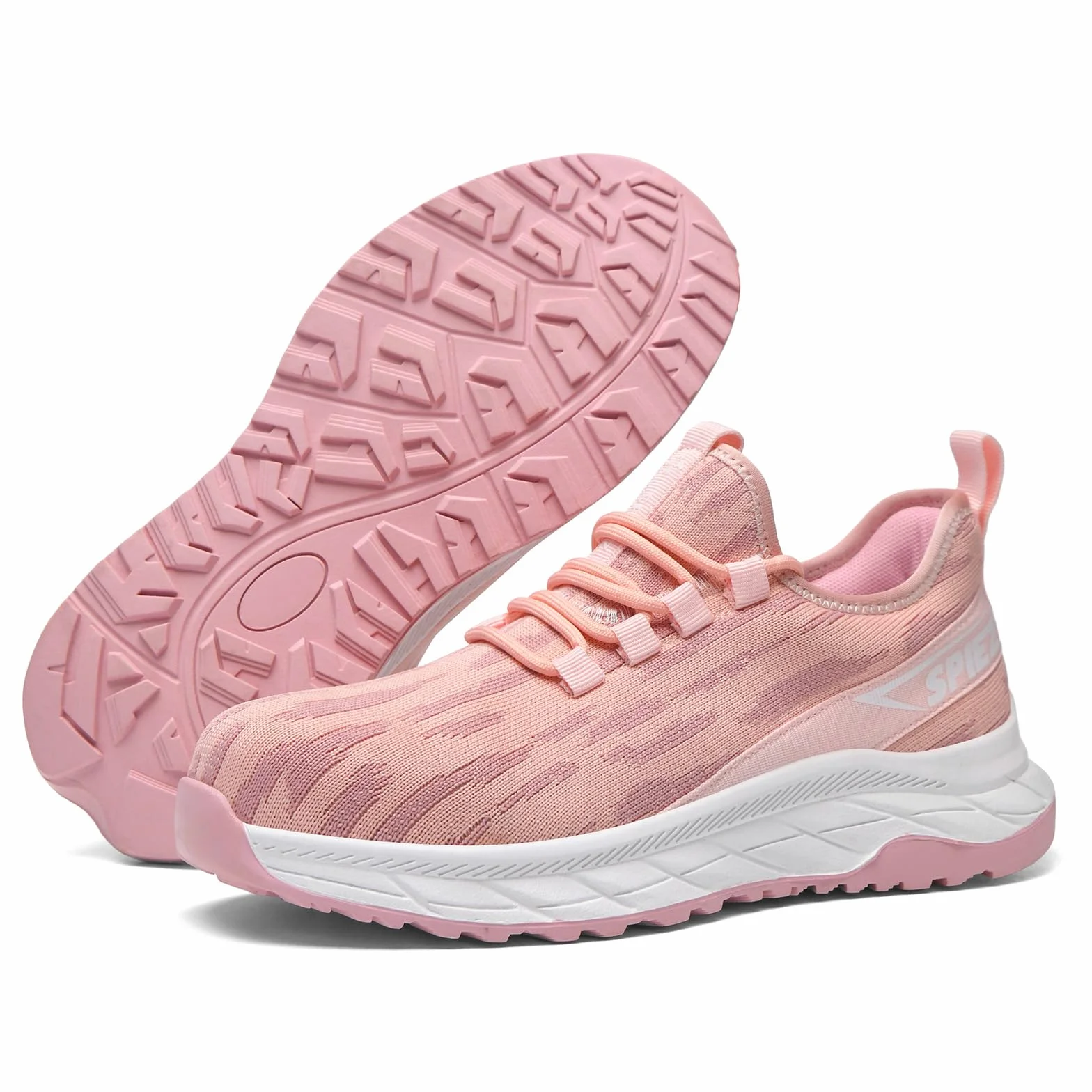 SPIEZ Chaussure de Sécurité Femmes S1P Antistatique Antidérapante Basket sans Métal Anti-Perforation Slip-on
