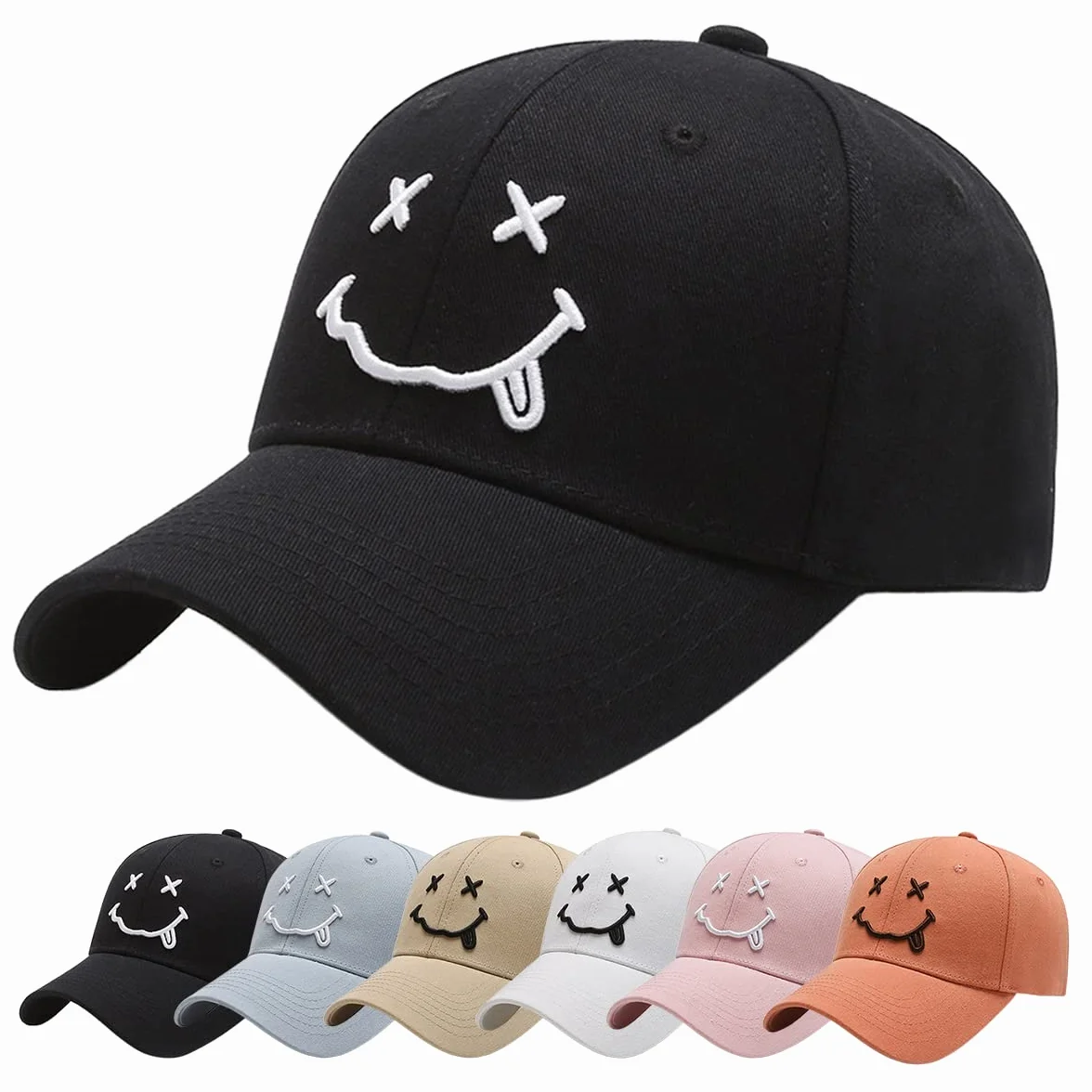 Baynetin Casquette de Baseball Coton Anti-Soleil avec Brodée Réglable Homme Femme Unisexe