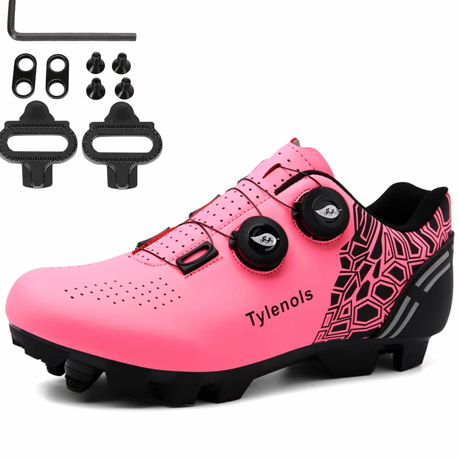 Chaussures de Cyclisme VTT Femme compatibles Pelaton Look SPD SPD-SL Delta Cleats Respirantes Vélo de Route