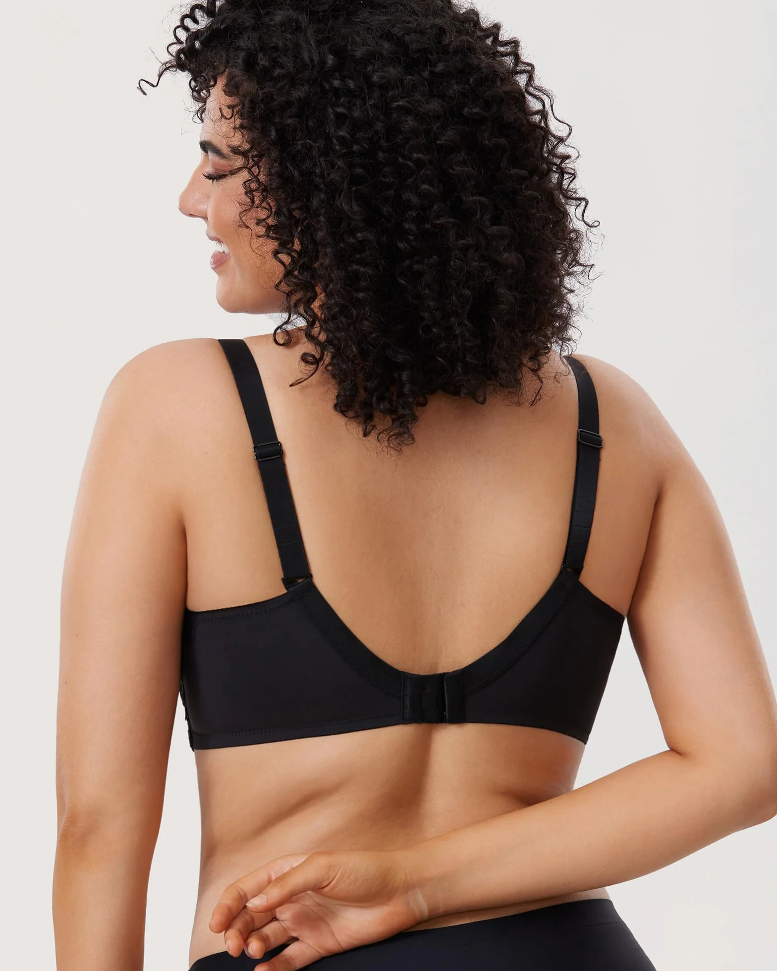DELIMIRA Femme Soutien Gorge Grande Taille Dentelle Armature sans Rembourré