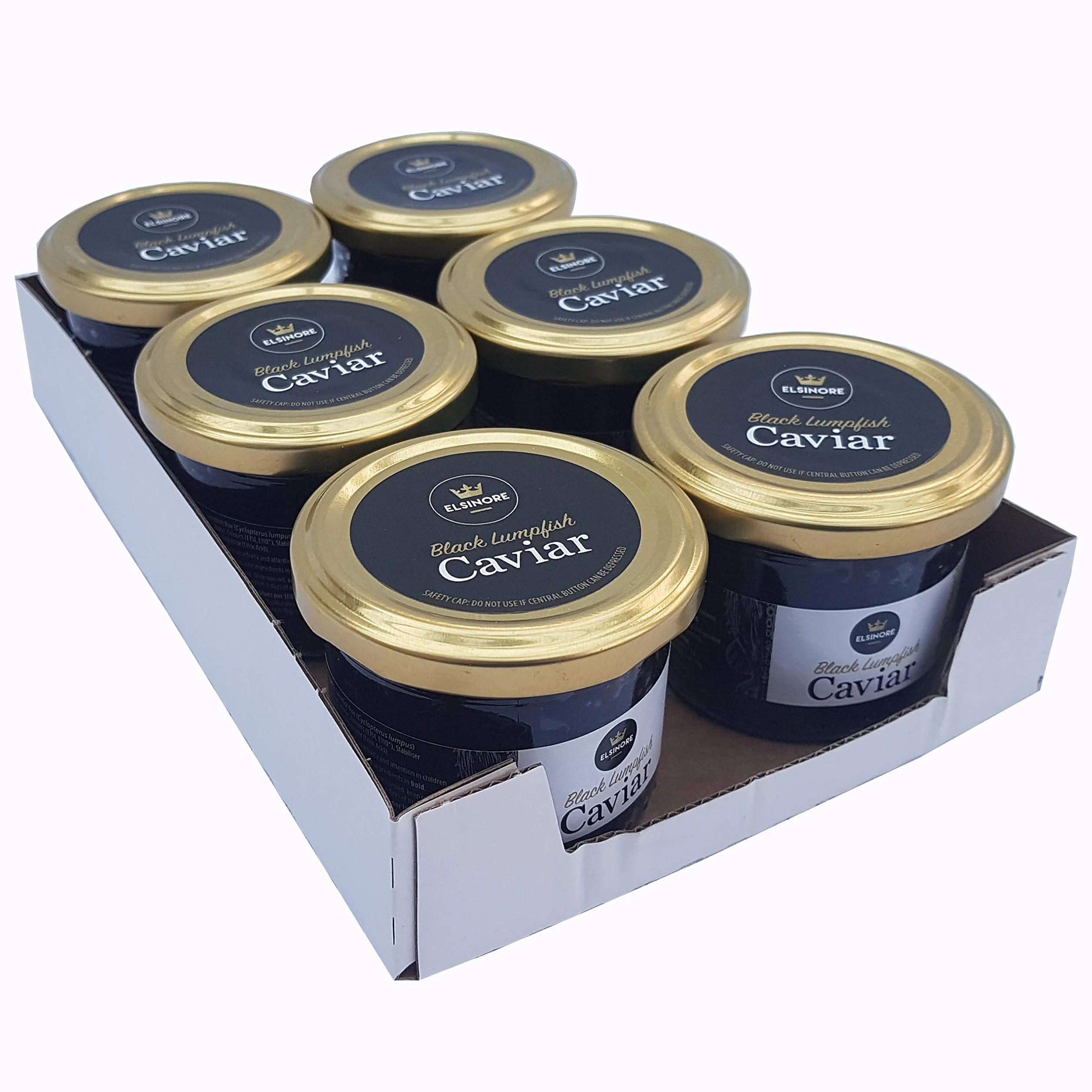 Elsinore - Caviar de morue noire, taille moyenne, saveur salée, 100 g