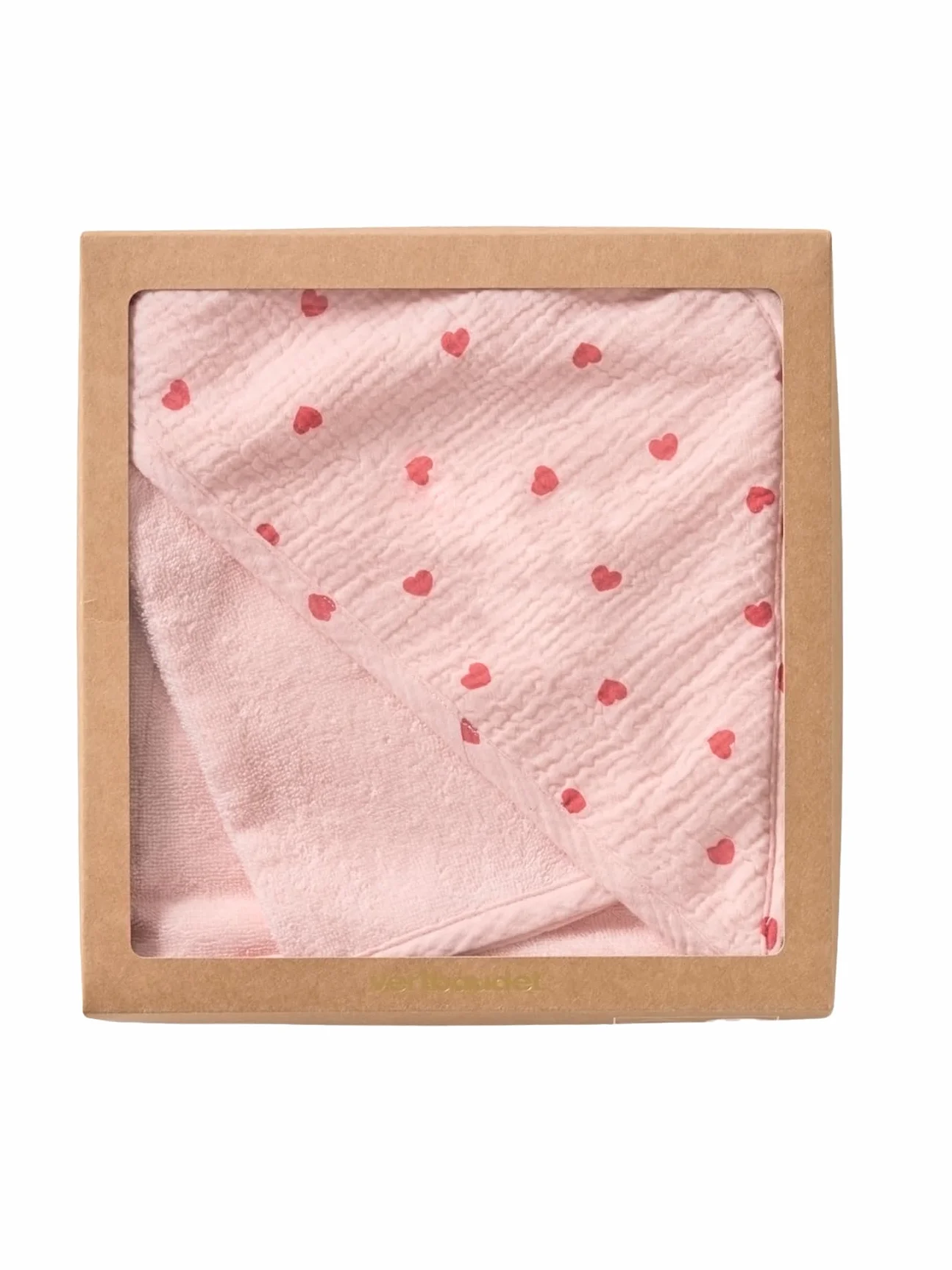VERTBAUDET Cape de bain MON COEUR gant de toilette
