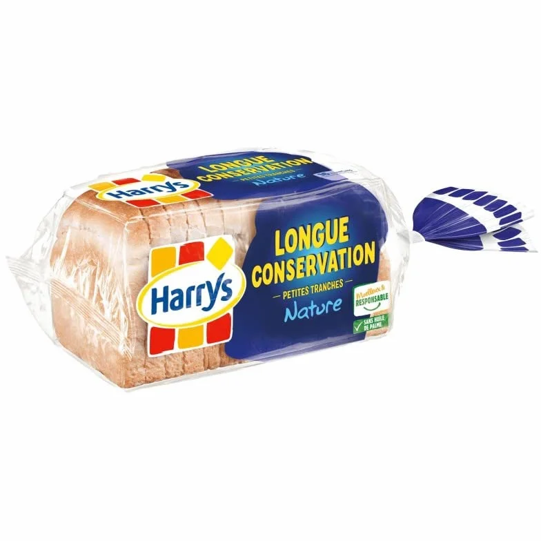 HARRYS - Pain De Mie Longue Conservation Nature 250G - le Lot De 4