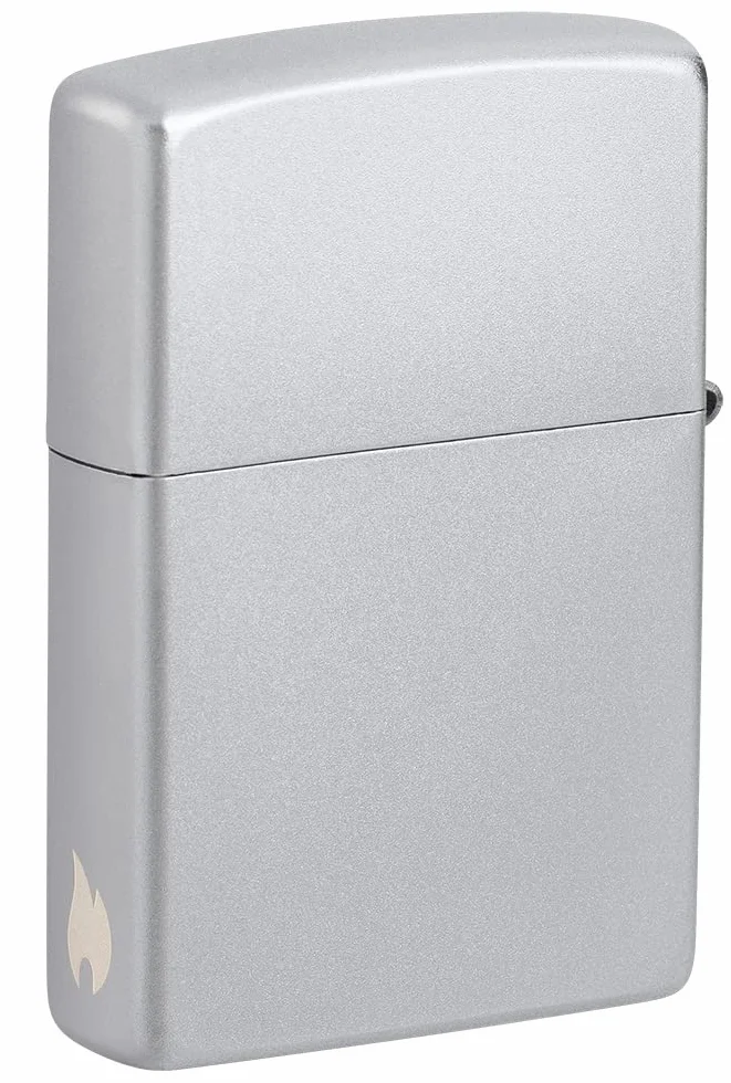 Zippo Briquet Tempête - Design Flamme - Chrome Satiné - Rechargeable - Réutilisable - Design Coupe-Vent - Coffret Cadeau Fabriqué aux États-Unis - Exclusivité Amazon