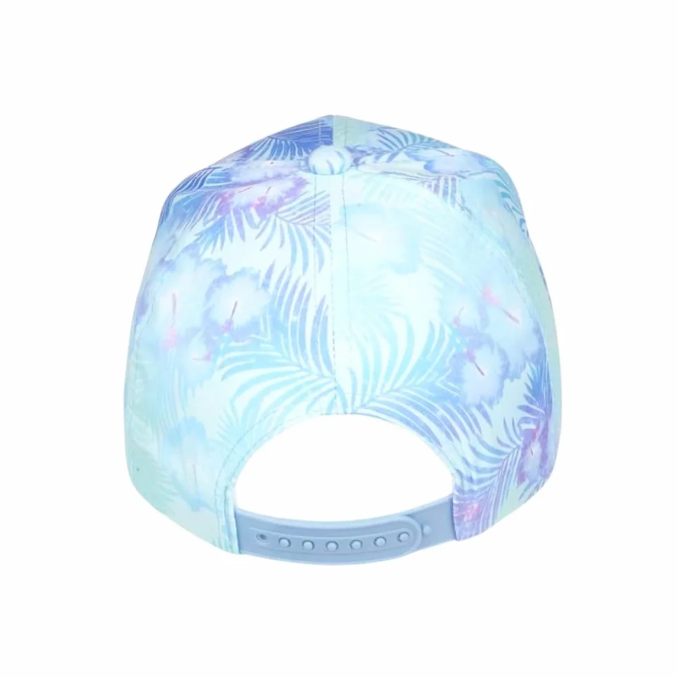 Casquette Enfant Fleurs Tropicales Bleues NY Bali 7-12 Ans