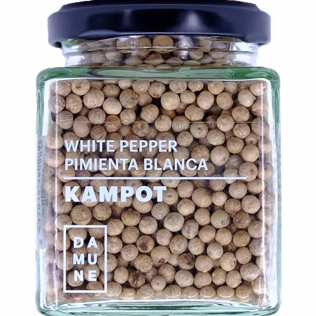 DAMUNE Poivre Blanc de Kampot grains entiers Premium - 120g