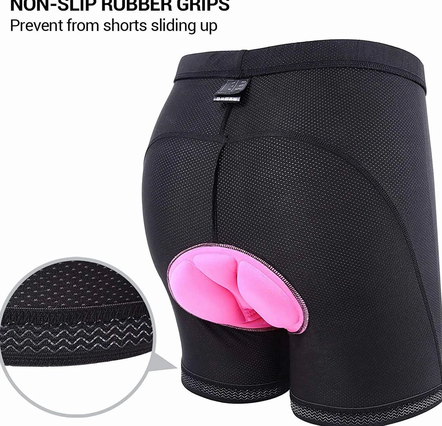 Sportneer Cuissard Cyclisme Femme Gel 3D Embourrés Short S-2XL