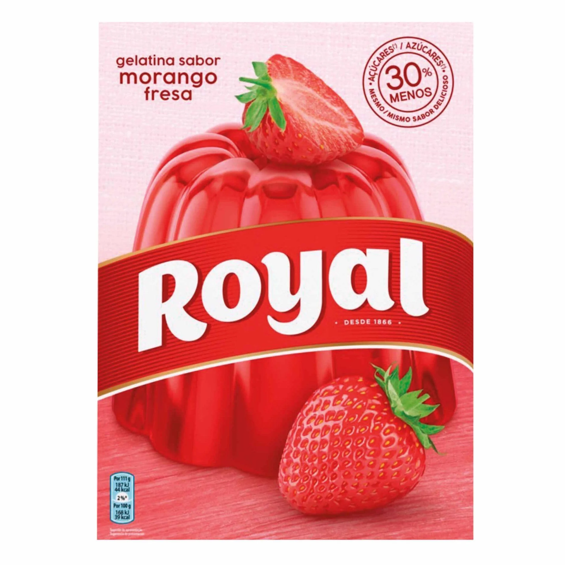 Royal Mix - Gélatine en poudre avec un mélange de saveurs | Fraise | Fruits de la passion | Citron | Ananas | Tropicale | 5 paquets de 4 oz | 30% Sucre en Moins
