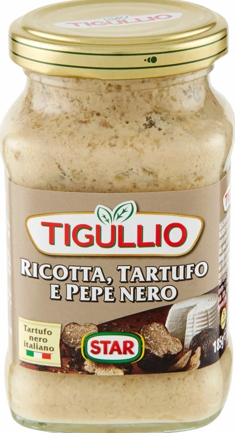 Star Tigullio GranPesto Ricotta Tartufo Pepe Nero Truffe et Poivre Noir 190 g Sauce