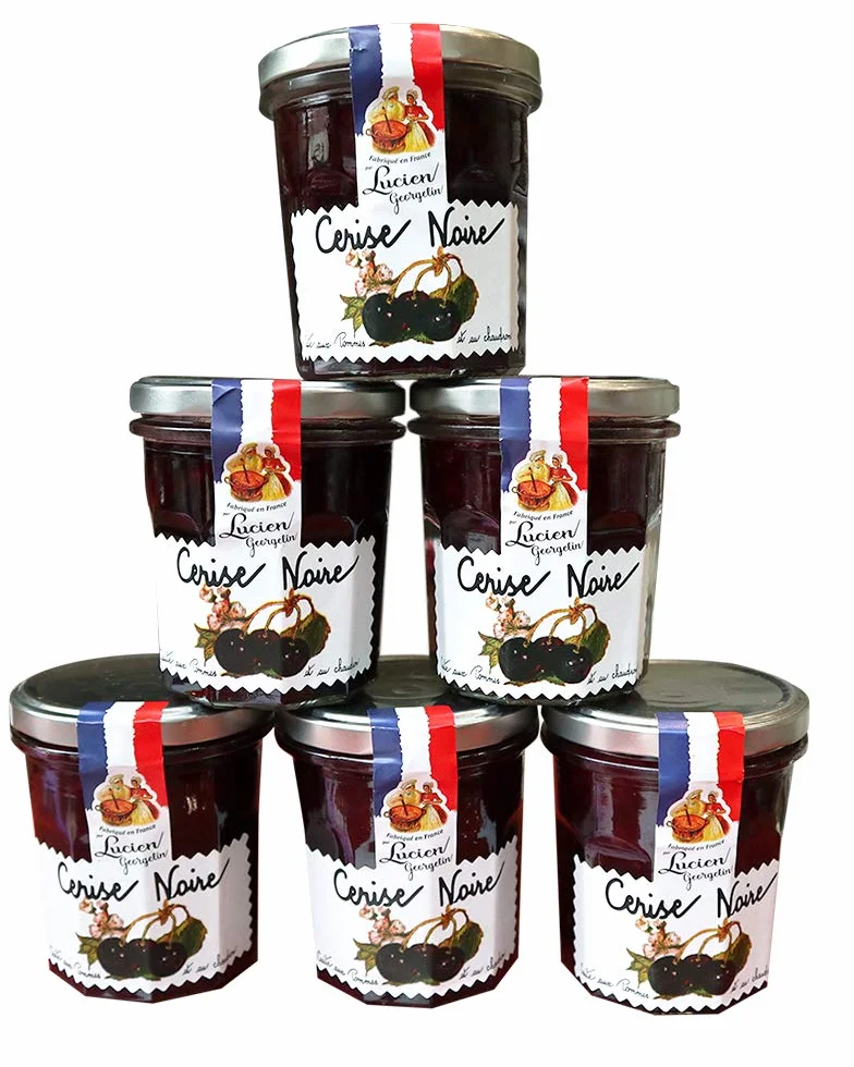 Lot de 6 Préparations de cerise noire 320g Lucien Georgelin