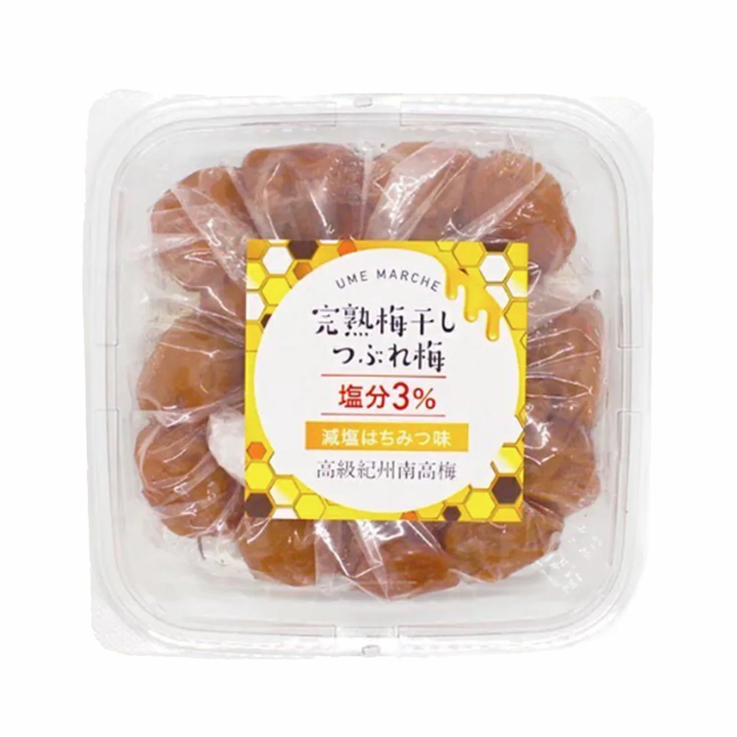 Umeboshi japanische Honig-eingelegte Umeboshi Groß. Nanko Ume Pflaumen, eingelegte Pflaumen Japan hergestellt in Japan 14,1 Unzen[Elegante Süße, Reduzierter Salzgehalt 3%] (400g(400g×1pack）)
