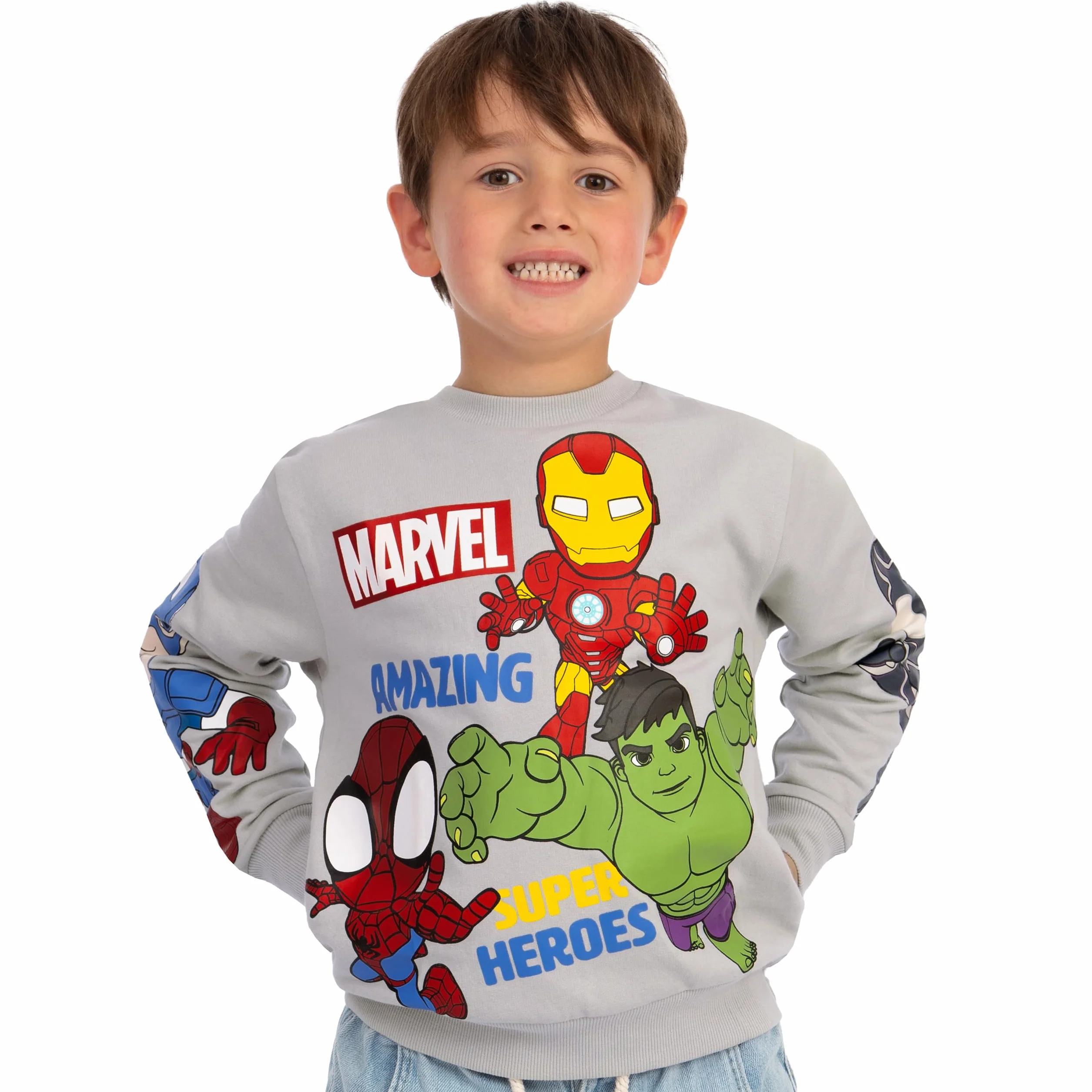 Marvel Spidey et Ses Amis Extraordinaires Sweatshirt Garçon Super-héros