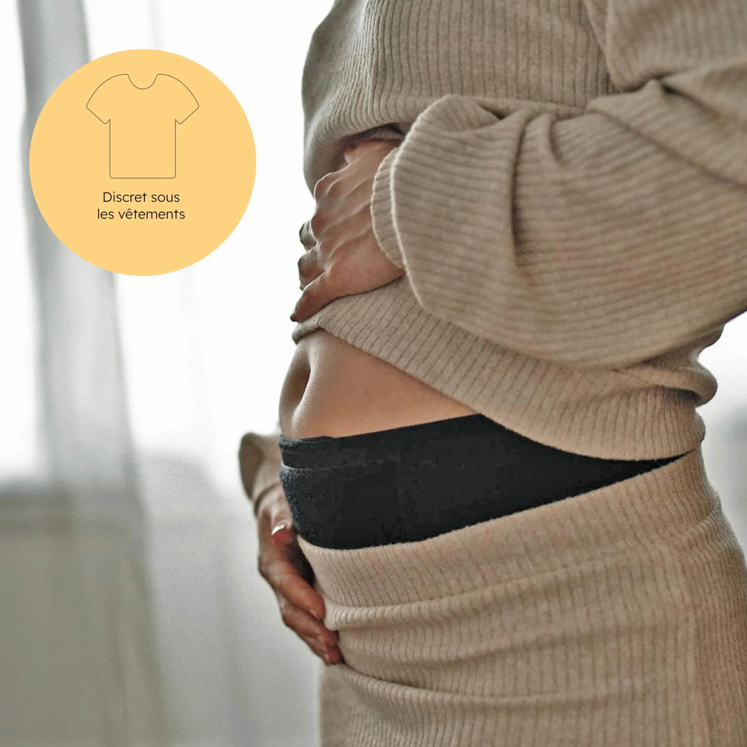 Carriwell Ceinture de Grossesse Réglable Soutien Abdominal Confort Dos Taille S/M