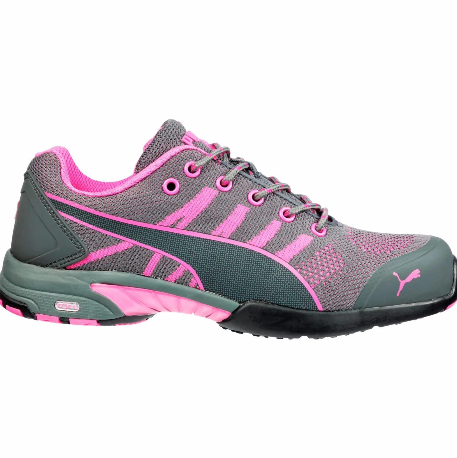 PUMA Celerity Knit S1P HRO SRC Baskets de sécurité Femme Bleues
