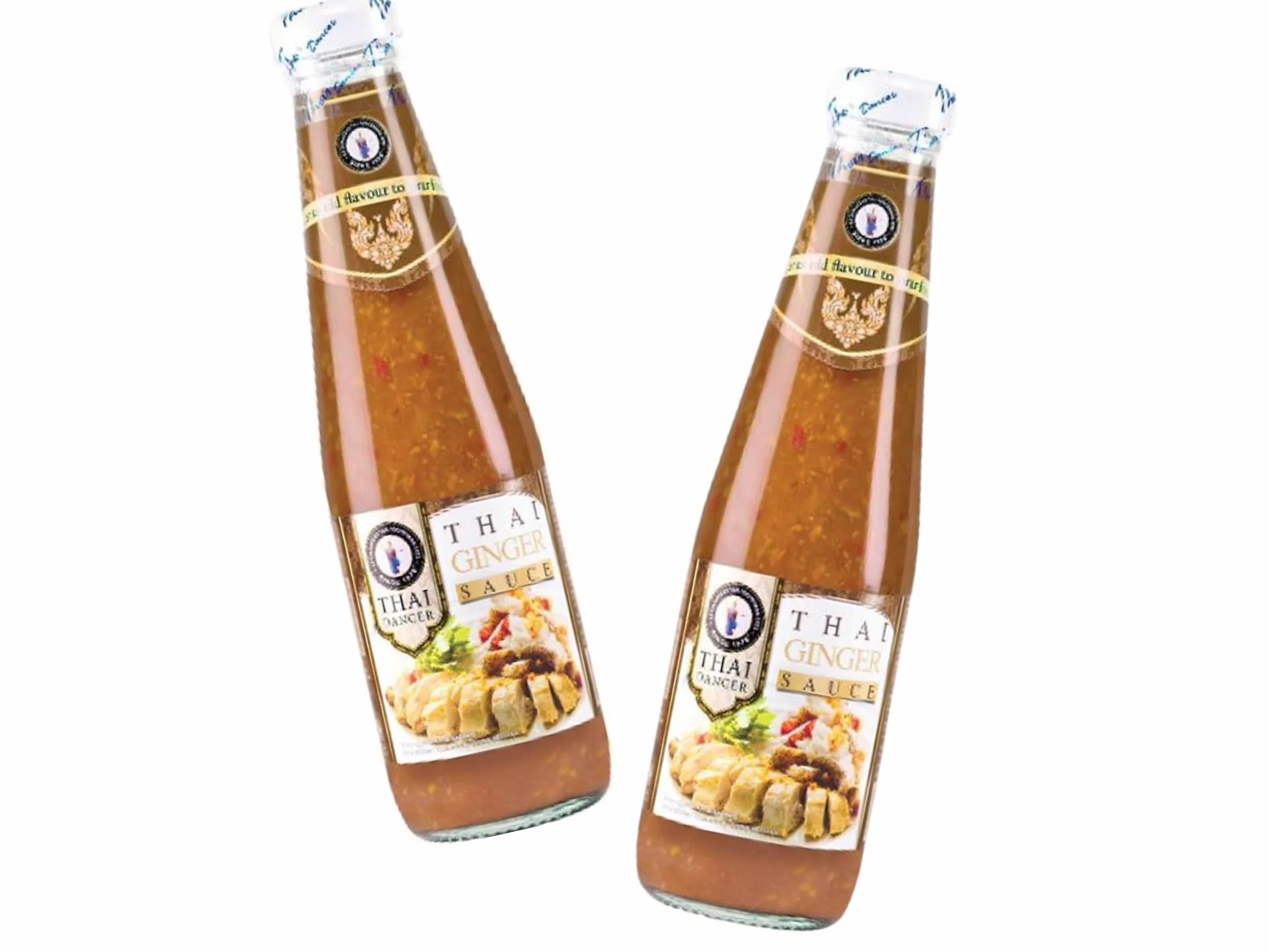 THAI DANCER Lot de 2 bouteilles de sauce thaïlandaise authentique au gingembre OG ASIA 600 ml