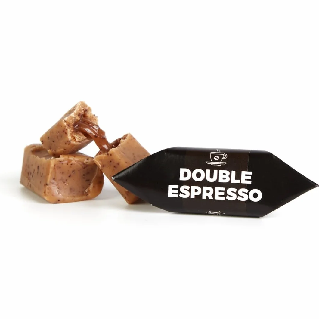 Caramels Fondants - Café Fort - Fabrication Artisanale - Bonbons Faits à la Main Fudge - Épicerie Fine Mr Fudgesto - Boîte 900g