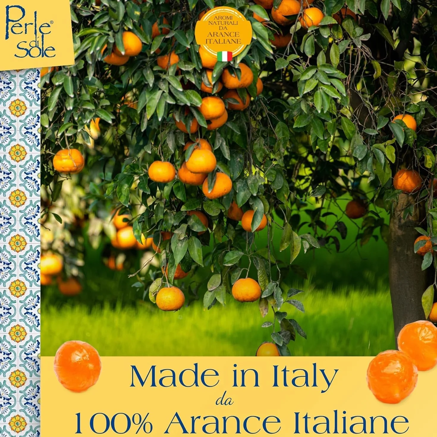 Bonbons durs à l'orange 1000 Gr. - Perle di Sole