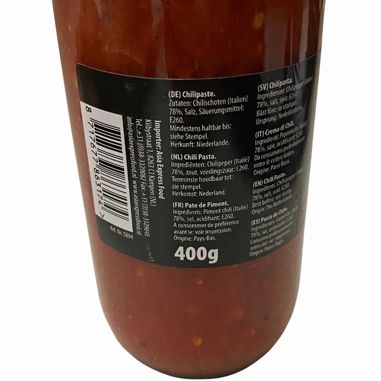 ROYAL ORIENT - Pâte de Chili Sambal Oelek - (1 X 400 GR)
