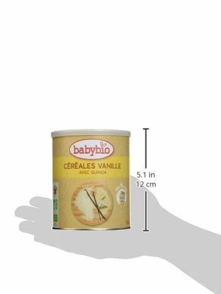 Babybio - Céréales Vanille avec riz, blé, avoine, seigle, quinoa, Bio 220 g - 6+ Mois - BIO
