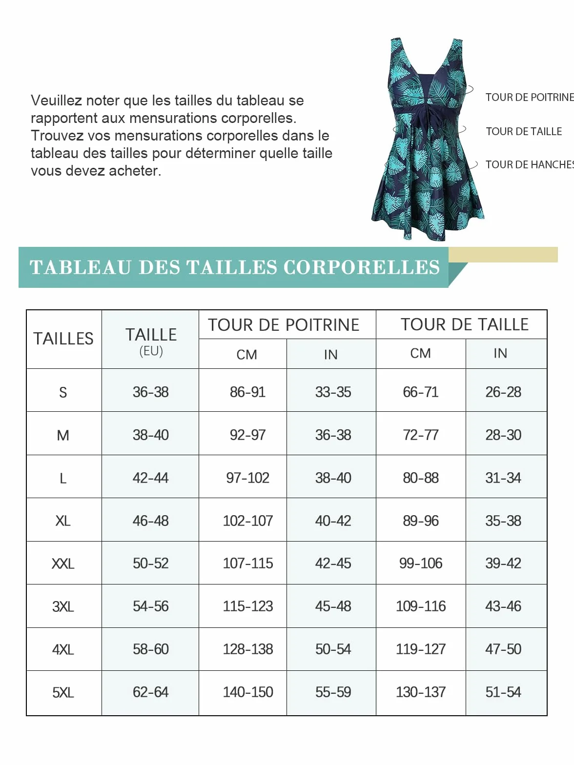 Ecupper Maillot de Bain Une Pièce Femme Rétro Jupe Volantée Contrôle Ventre Push Up Col V