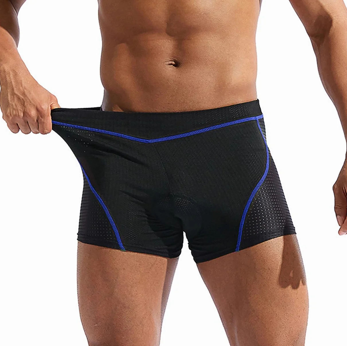NuCamper Cuissard de Cyclisme Homme rembourré élastique 5D Gel Coussinet résistant aux Chocs Séchage Rapide