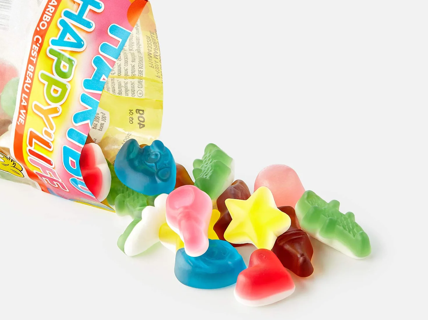 HARIBO Happy Life Assortiment de Bonbons Gélifiés Prêt à Vendre de 30 Sachets-40g - total 1,2kgs