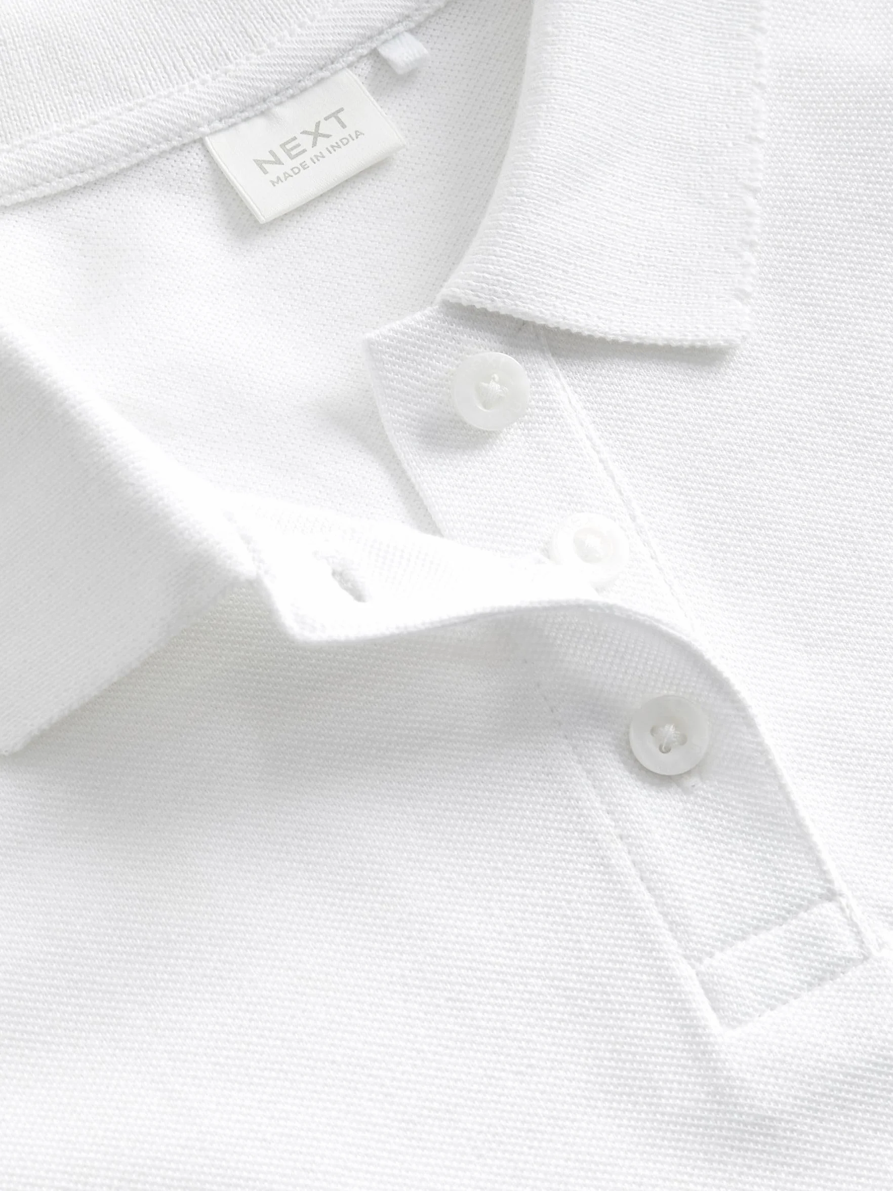 NEXT Fille Polo Slim Manches Courtes 100% Coton Lot de 5