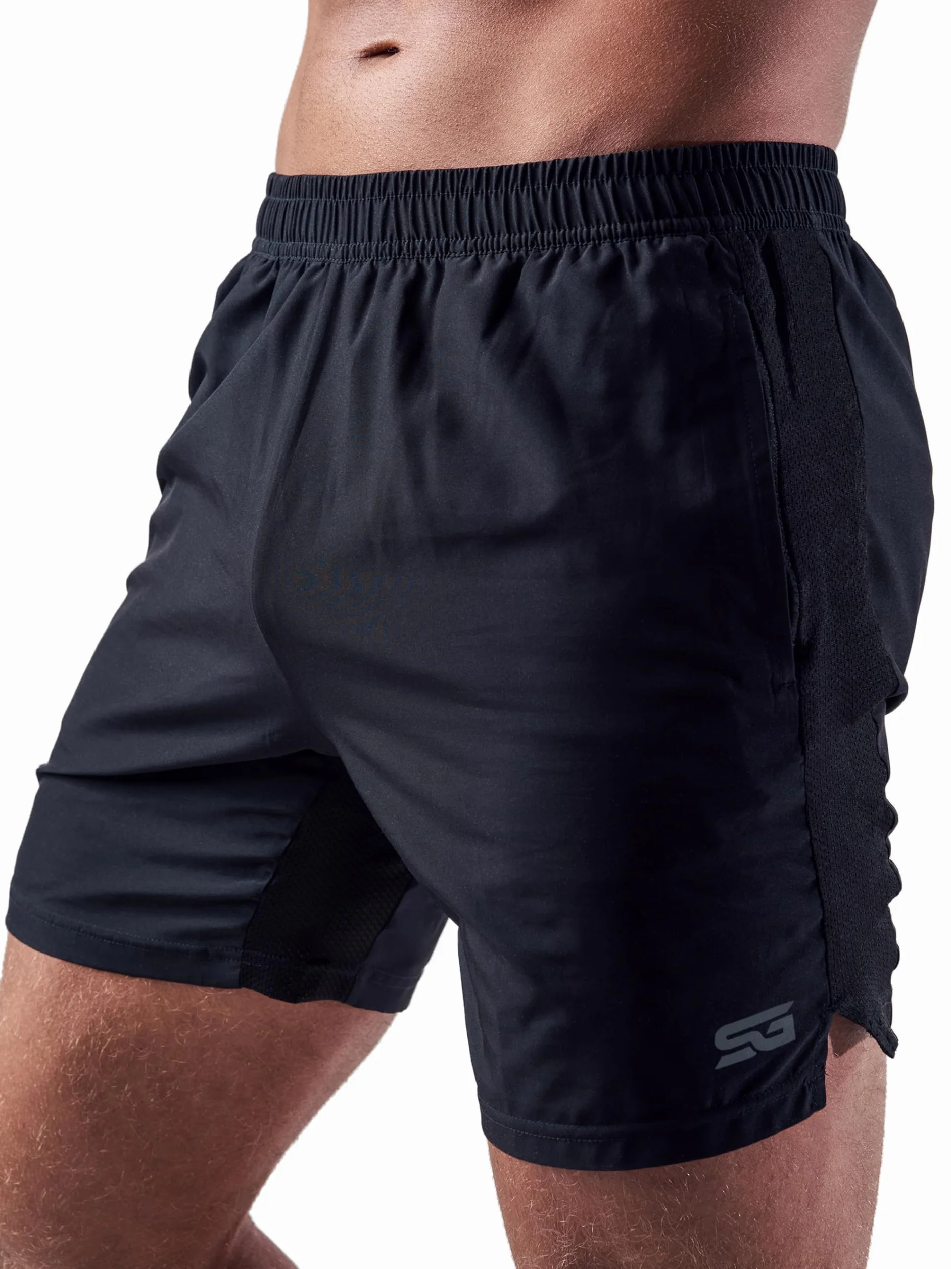 Short de Fitness Homme Coupe Ample Séchage Rapide Sport Musculation Running Crossfit