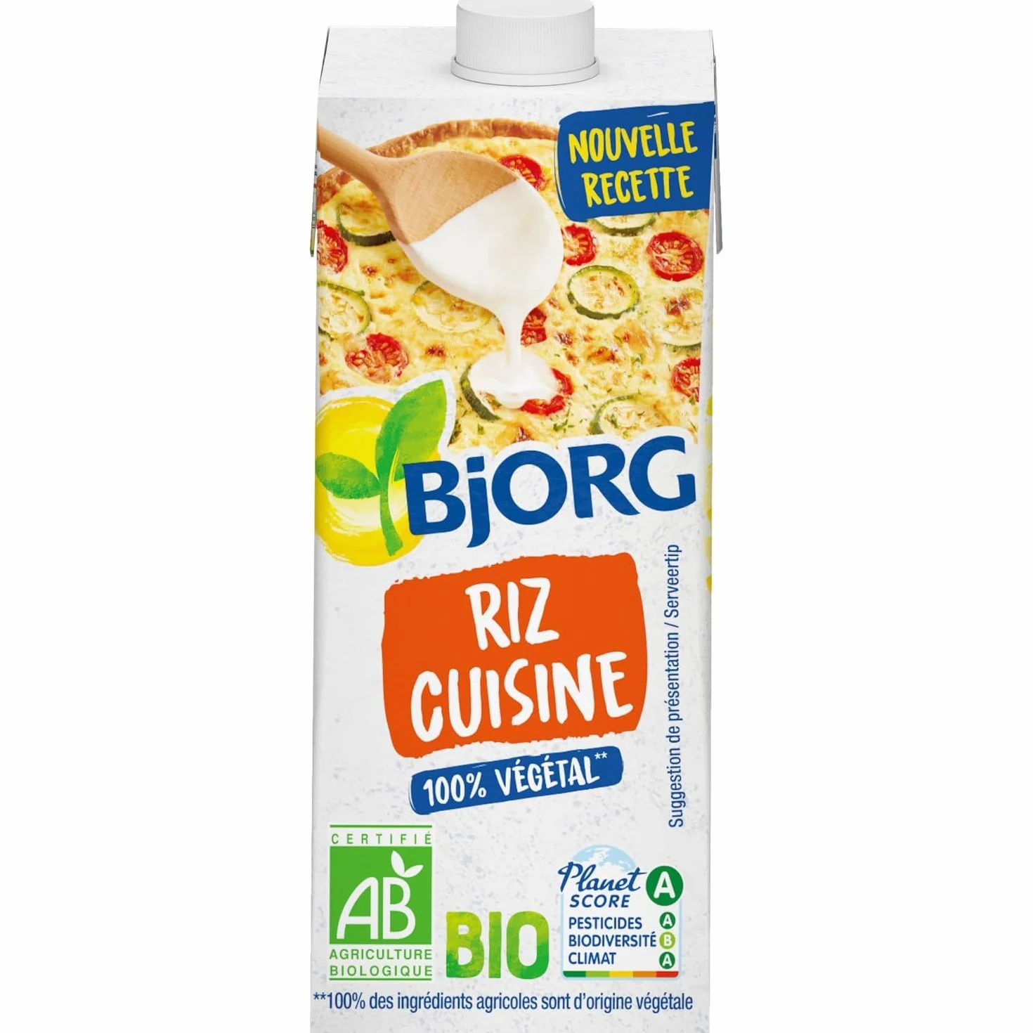 BJJORG – Crème de Riz Bio, Texture Onctueuse pour Cuisine Saine et Gourmande (Brique 20 cL) - Lot de 6 - vendu par Lot
