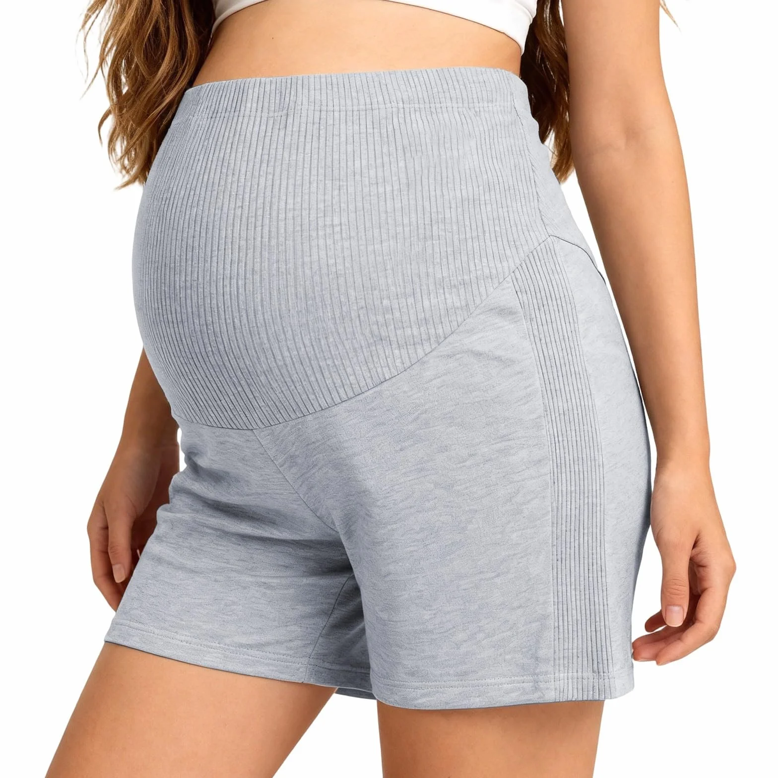 Short de grossesse en coton confortable coupe ajustée respirant legging sport entraînement promenades estivales