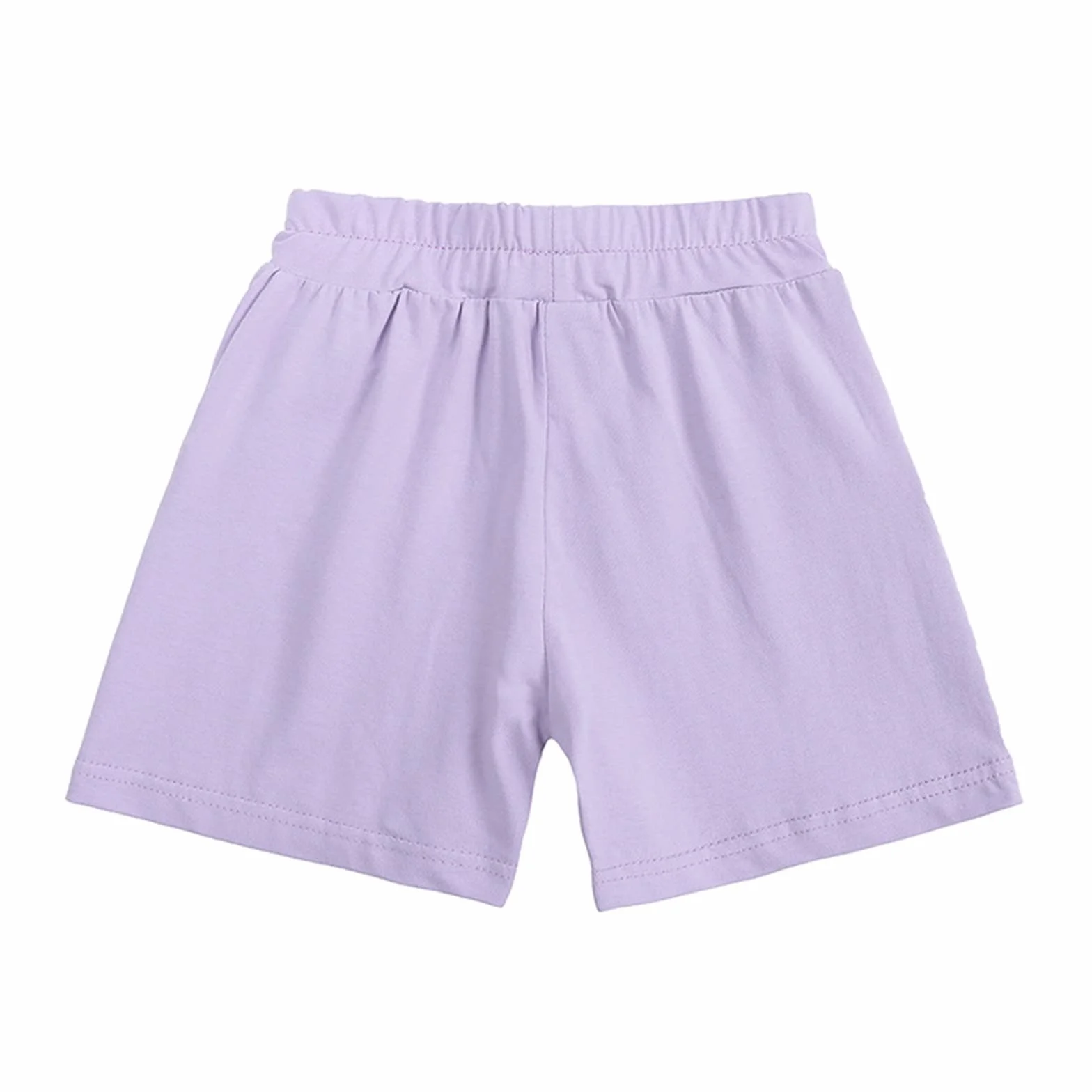Ensemble Enfant 2 Pièces Short Tee Shirt D'été Solides Manches Courtes Lot De 2 Survêtements Confortable Respirant Jogging Sport Plage