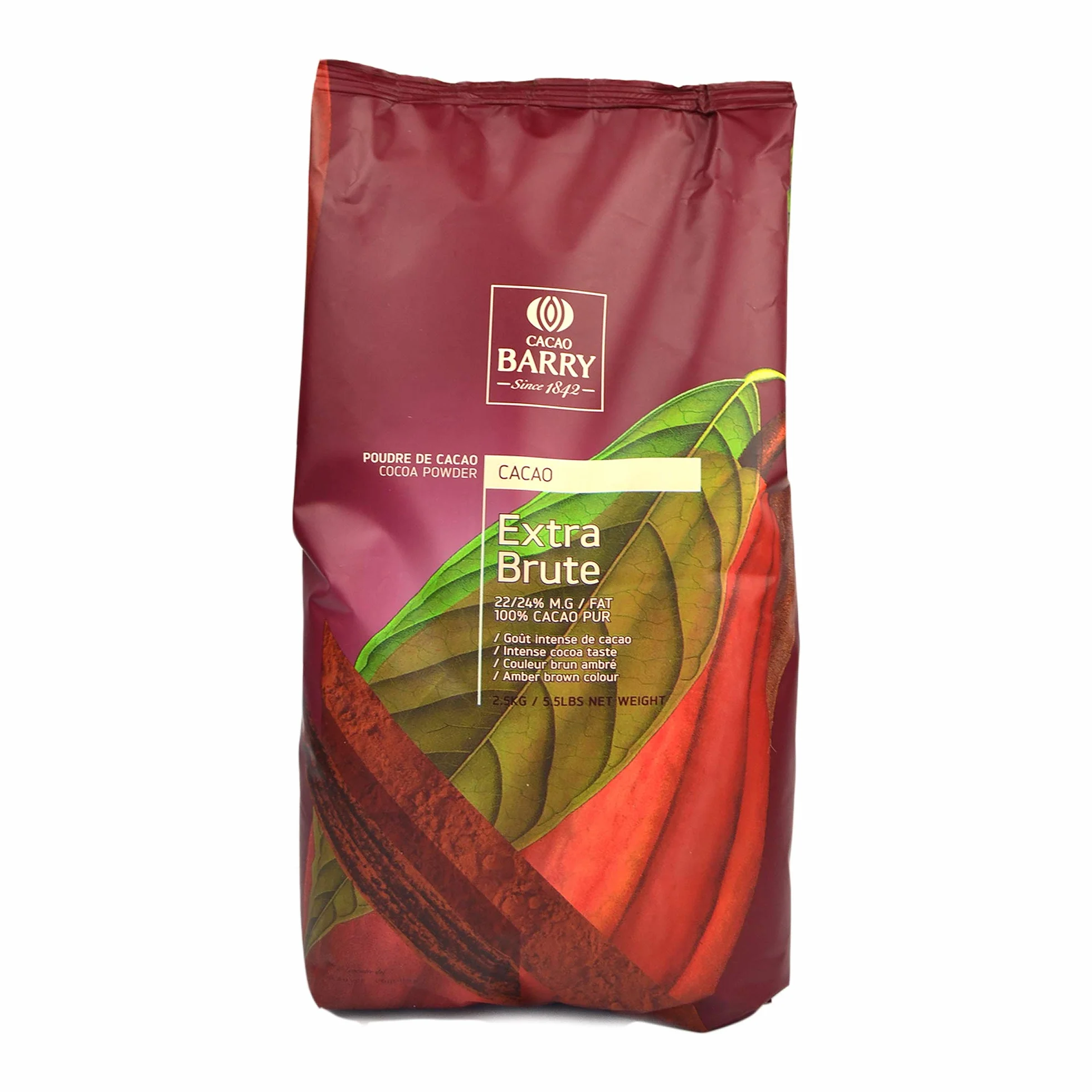Cacao poudre Extra Brute par 2.5 kg