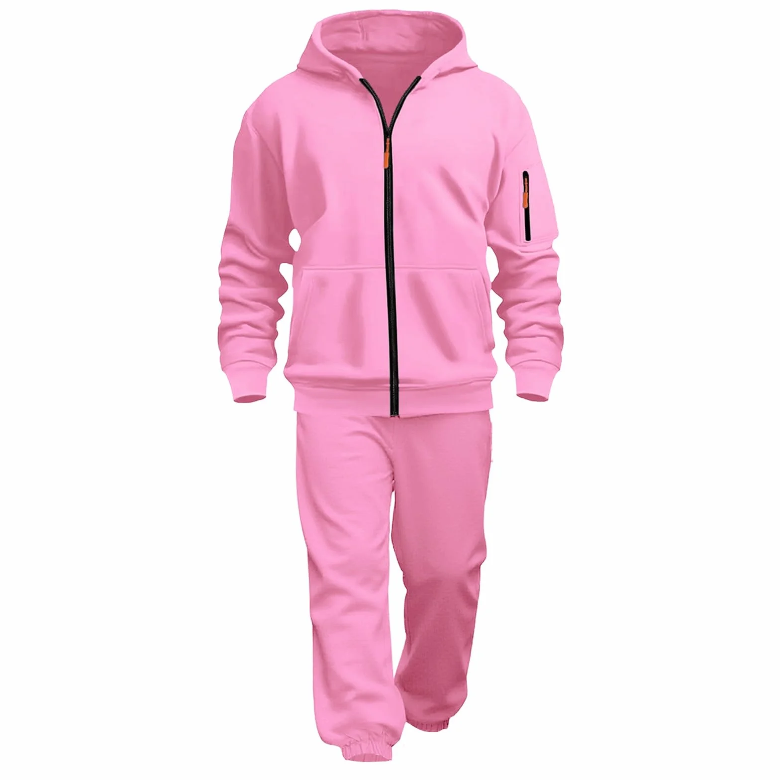 Survêtement 2 pièces en polaire pour filles et garçons - Ensemble complet avec fermeture éclair intégrale