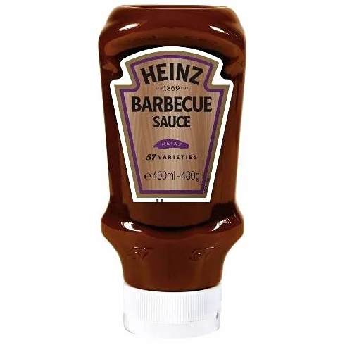 HEINZ - Sauce Barbecue 480G Top Down - Lot De 4