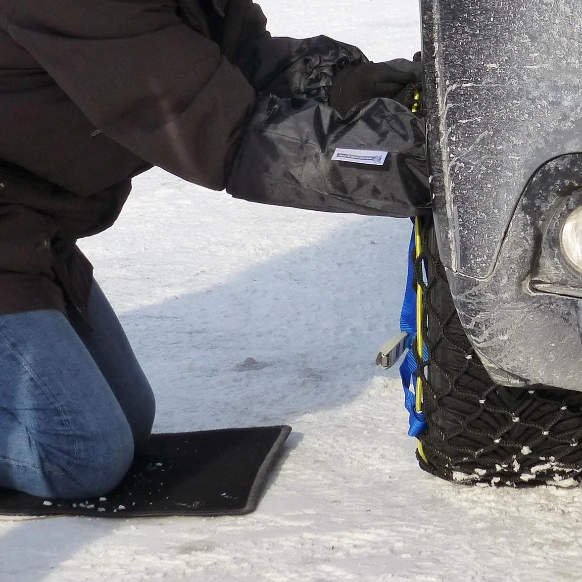 MICHELIN Gants de Montage Chaines à Neige Extra Longs Imperméables
