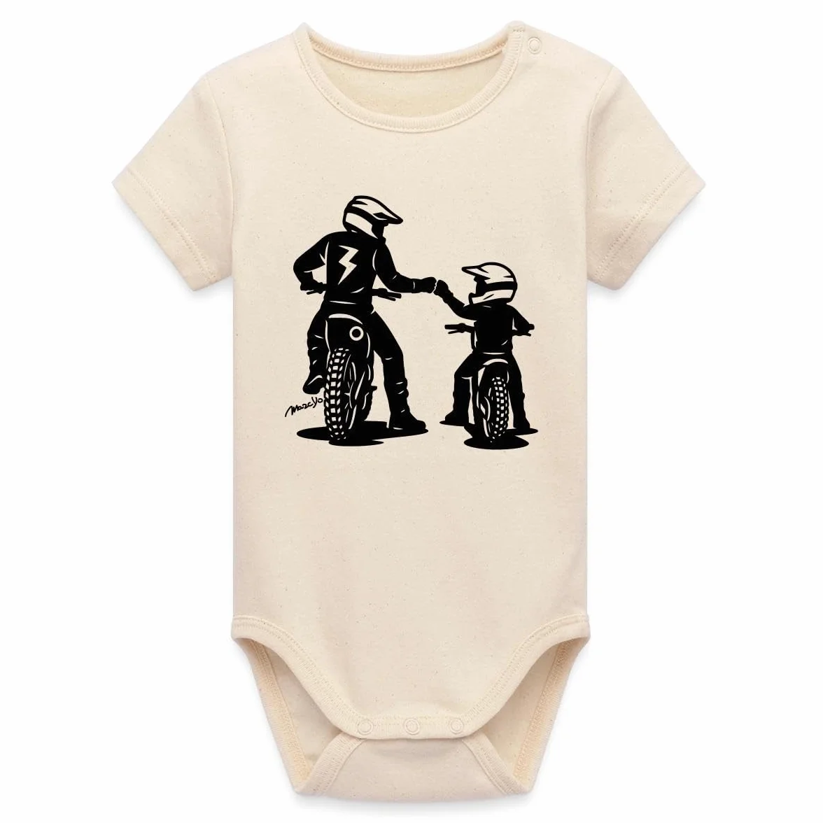 Stanley/Stella Body bébé manches courtes bio Père Et Fils Motorcross