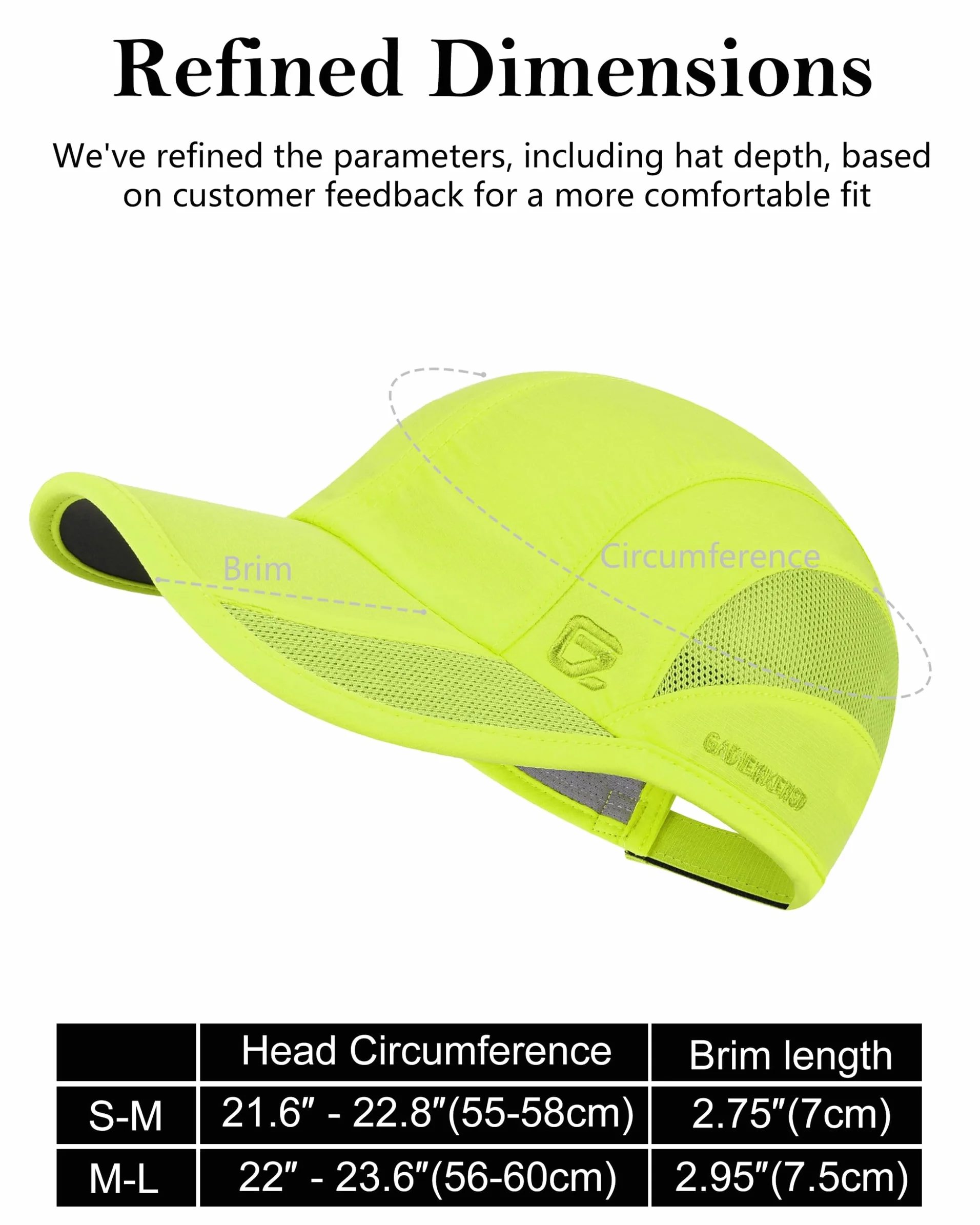 Unstructured Quick Dry Sports Cap Outdoor Sun Protective