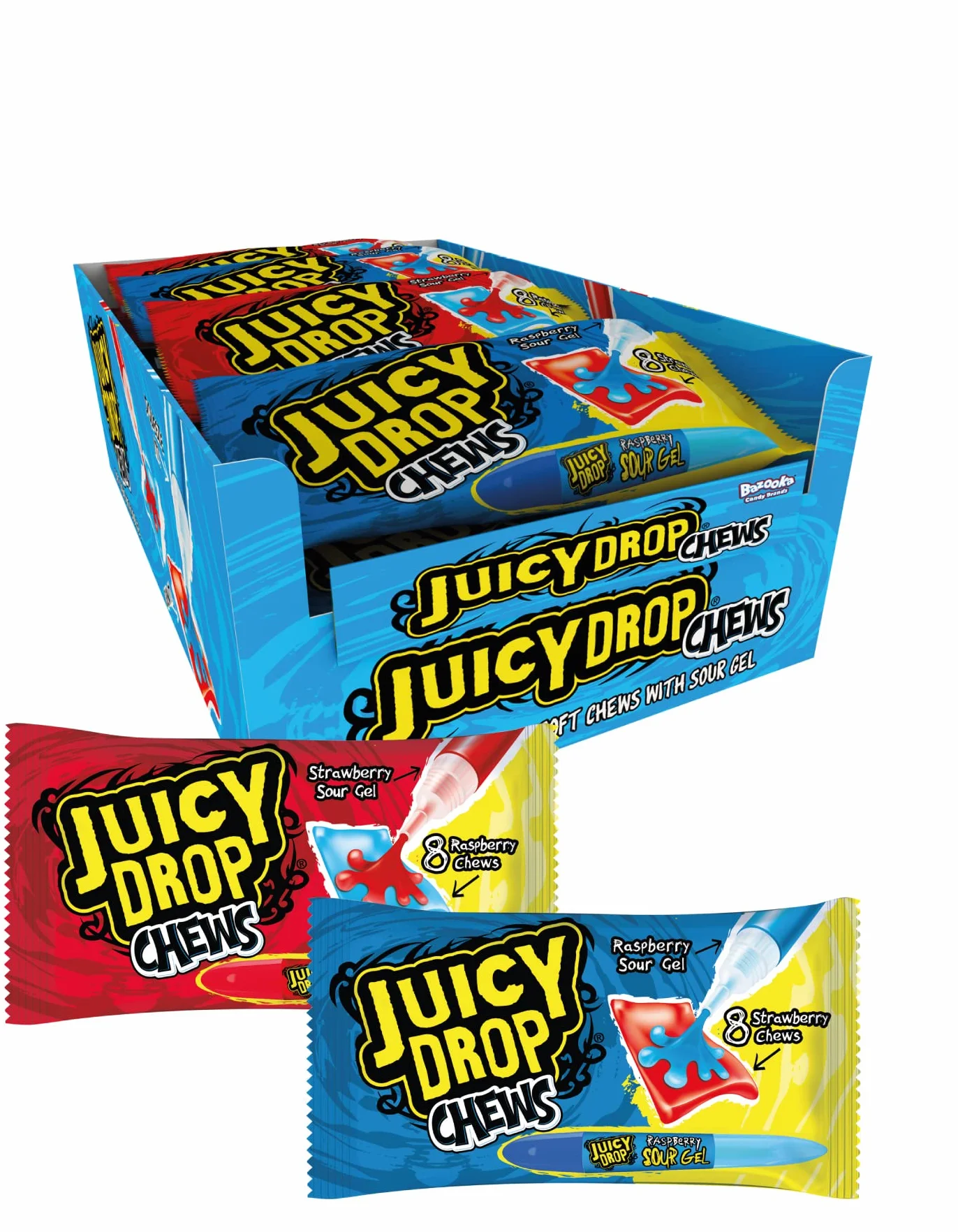 Bazooka Juicy Drop Lot de 16 stylos et feutres