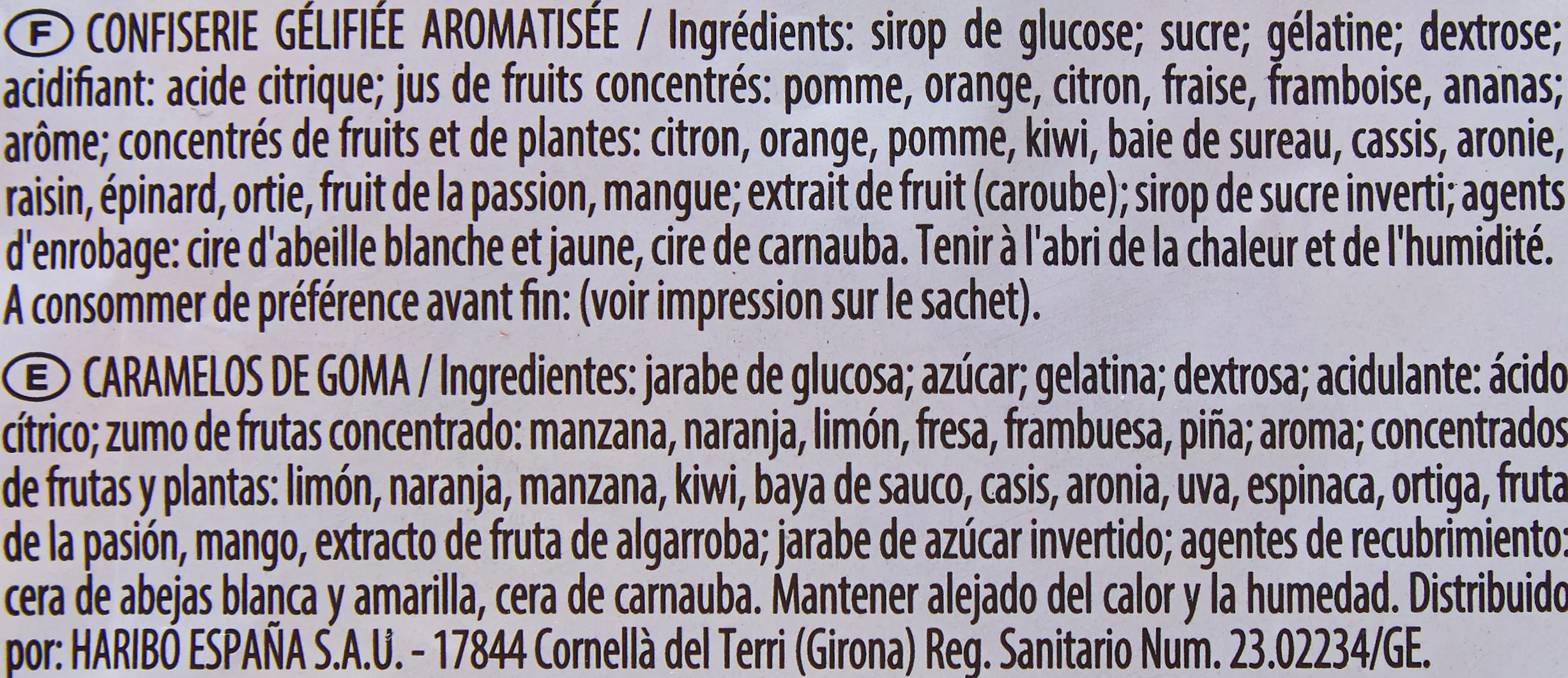 Haribo Bonbon Gélifié l'Ours d'Or 2 kg
