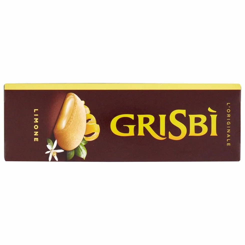 Italian Gourmet Bundle Grisbi Biscuits fourrés citron 3 x 135 g (405 g) – Gâteaux italiens cœur crème citronnée, snack gourmand pause café, dessert à partager, saveur fraîche + Italian Gourmet Polpa