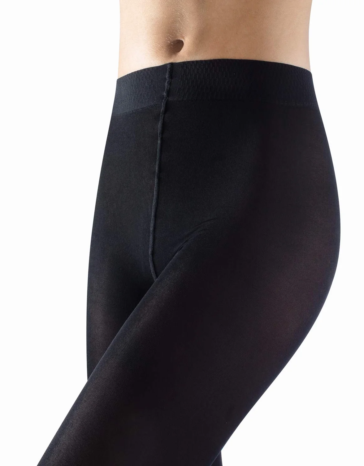 CALZITALY Collants de Danse Femme sans Pied 60 DEN Noir S/M L/XL Fabriqué en Italie